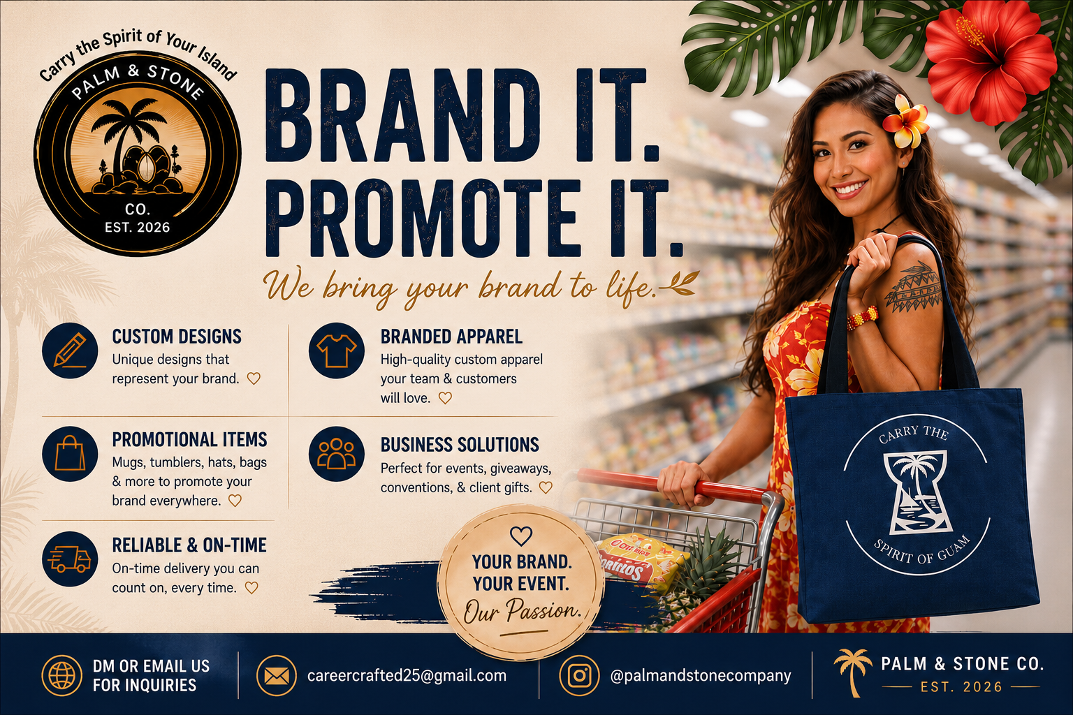 Promotional Products (All Mockups Shown) - DM / Email for Inquiries