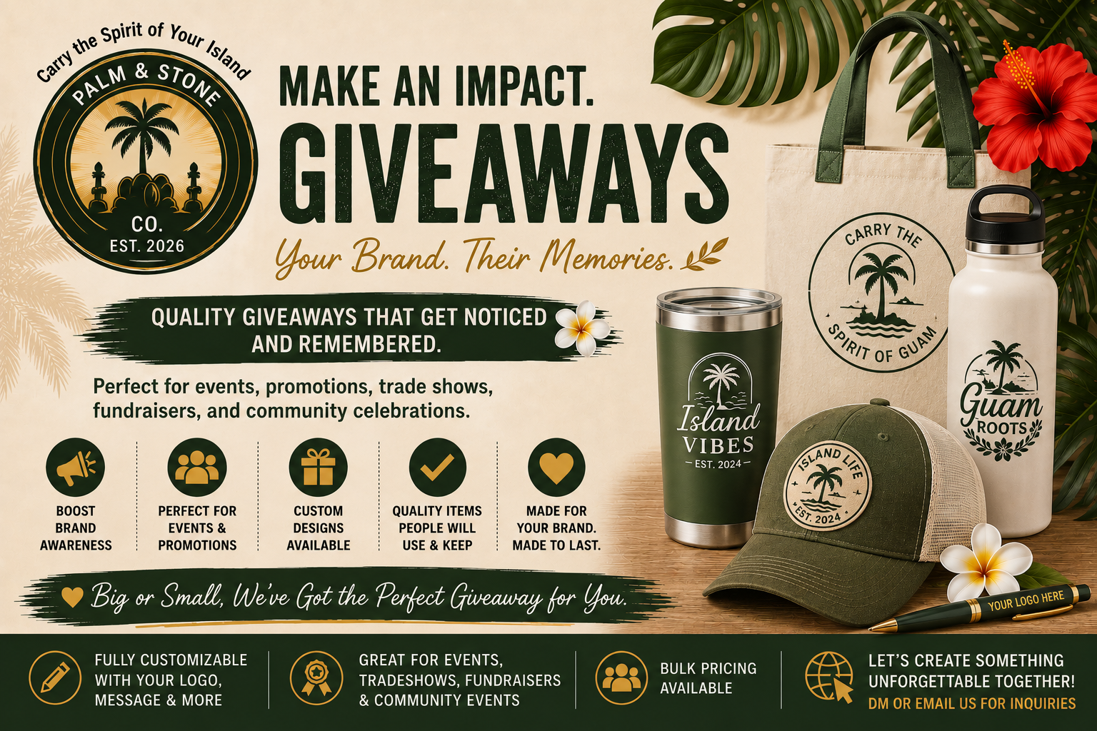 Celebrations, Events and Occasions (all mockups shown)