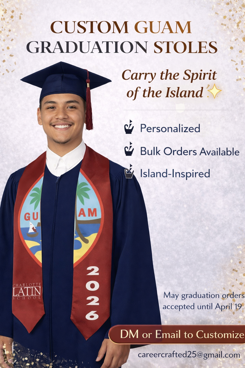 Customized Graduation Stole