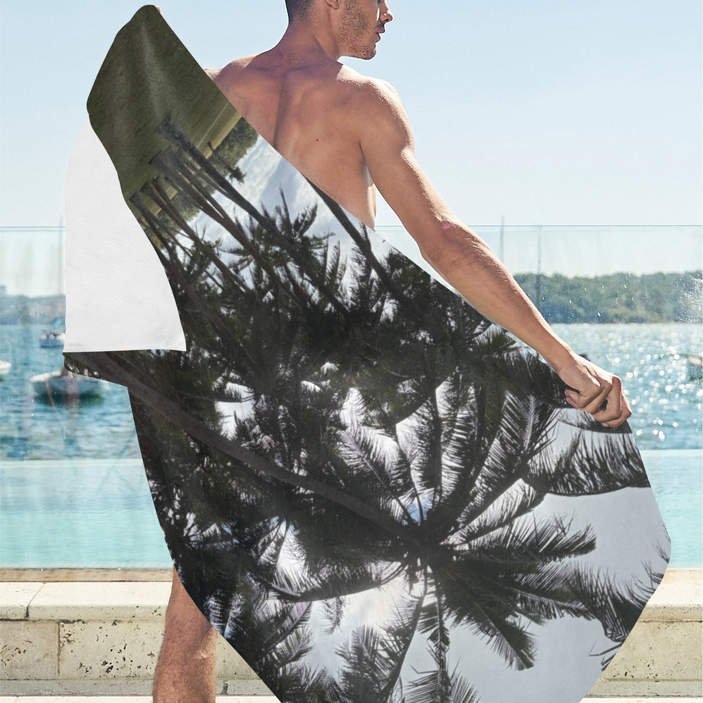 Guam Beach Scene Towel Suede  31.5"x 71"
