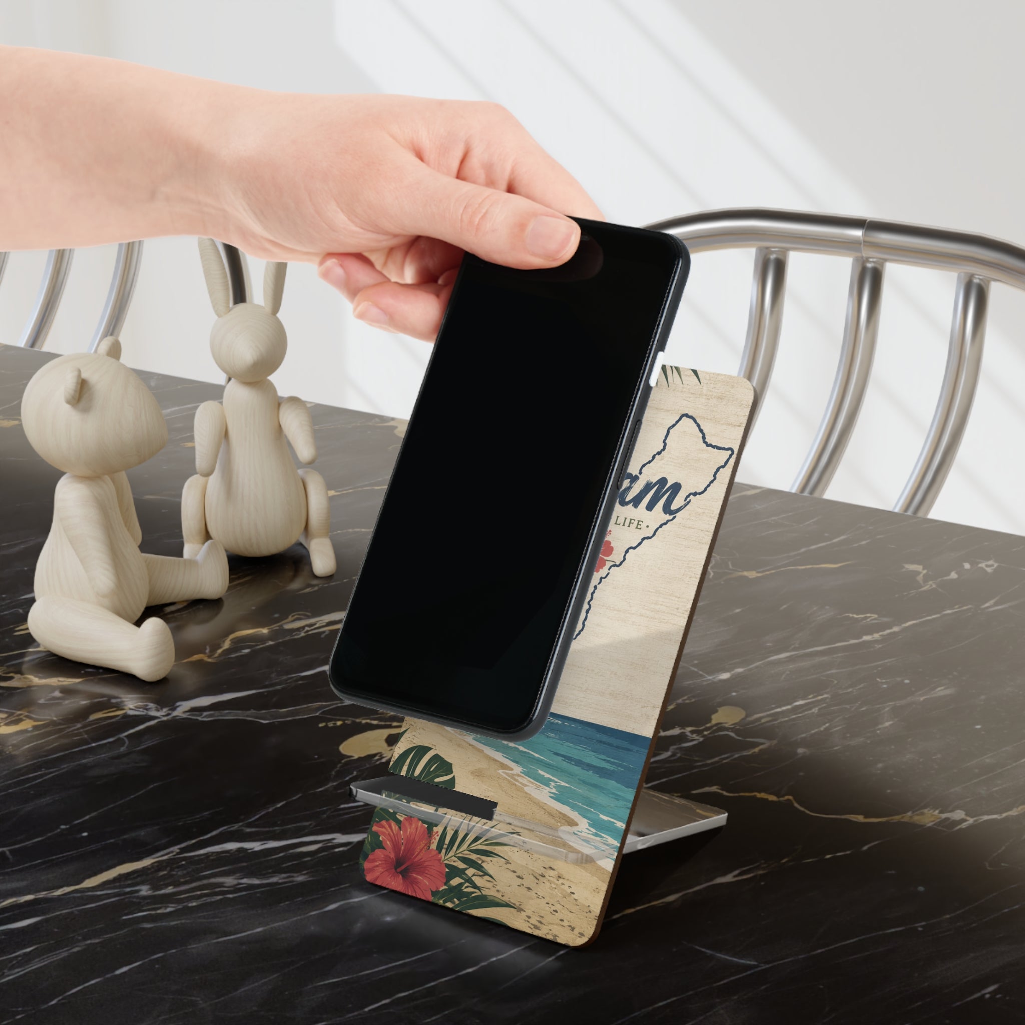 Personalized Wooden Smartphone Stand (add your logo/image or buy as is)