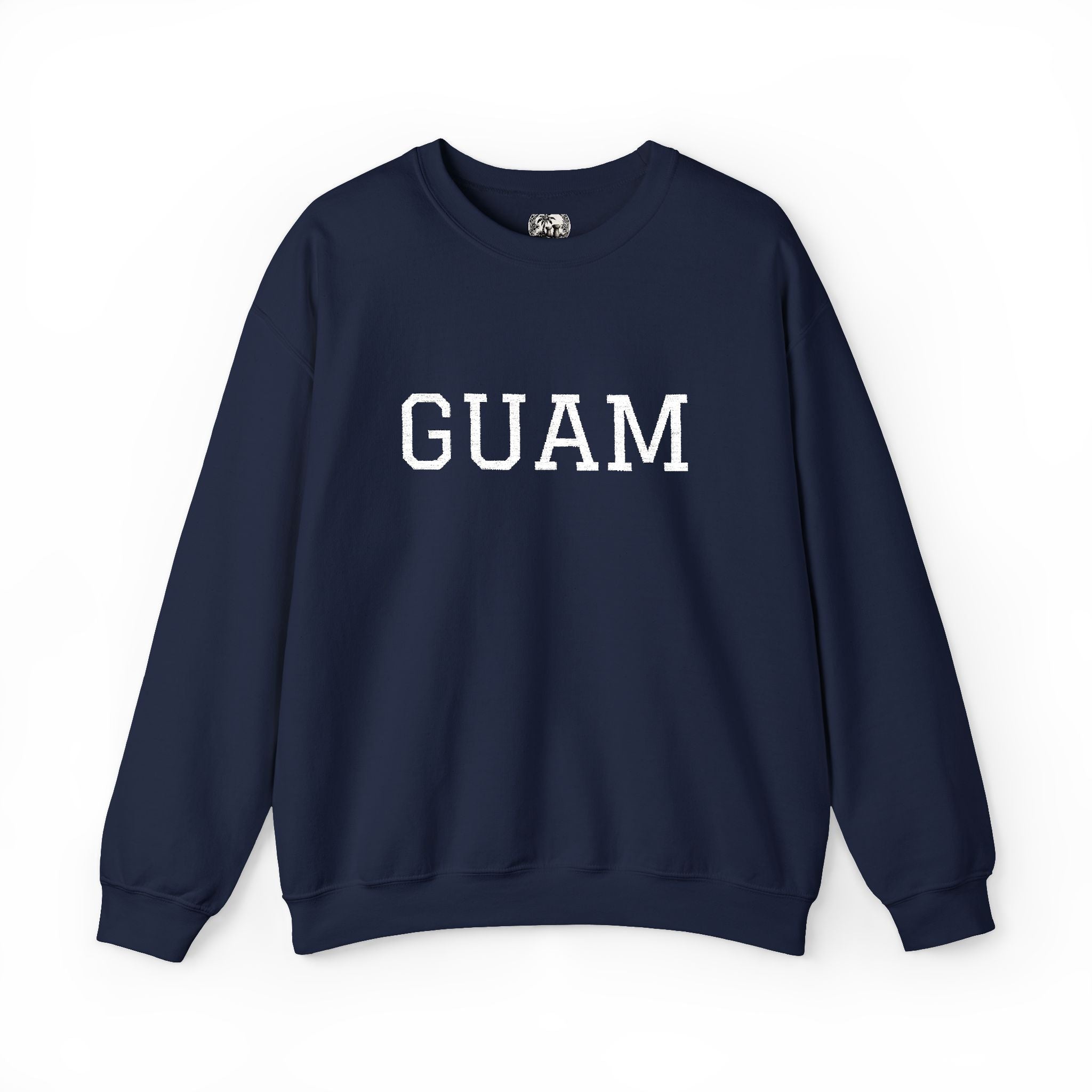 Guam EmbroideredCrewneck Sweatshirt | Personalized Text