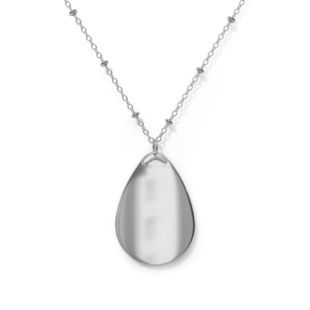 Personalized Island Oval Necklace