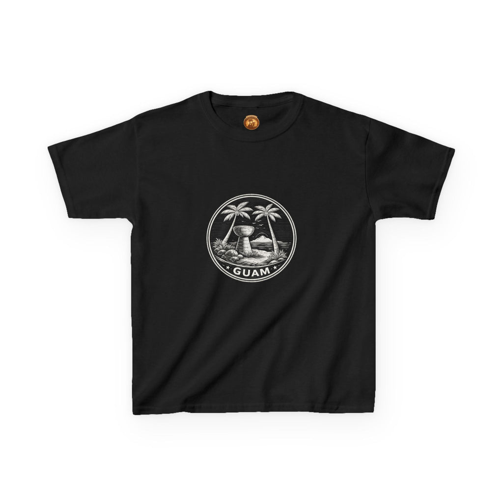 Kids Tee Guam Island Palm Logo