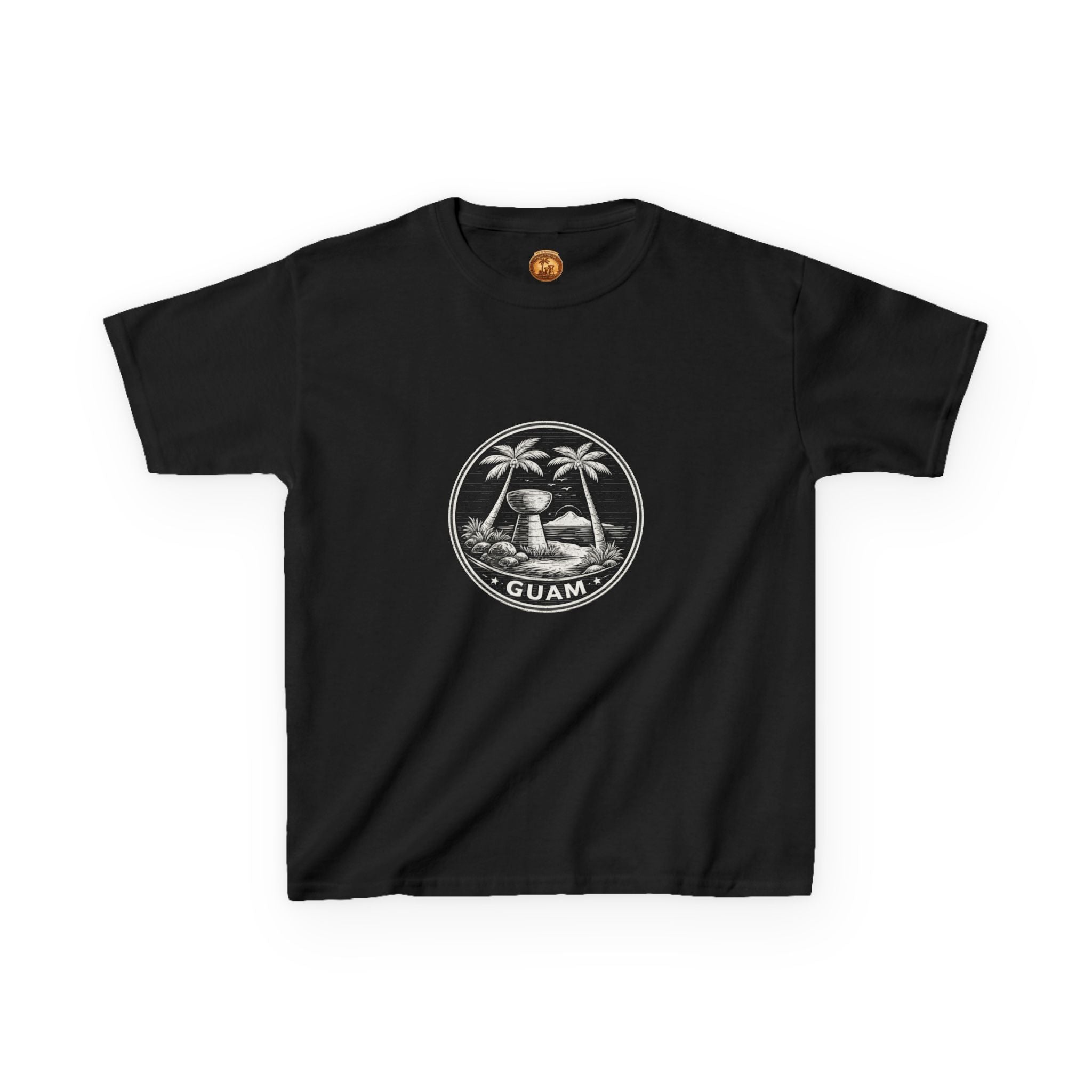 Kids Tee Guam Island Palm Logo