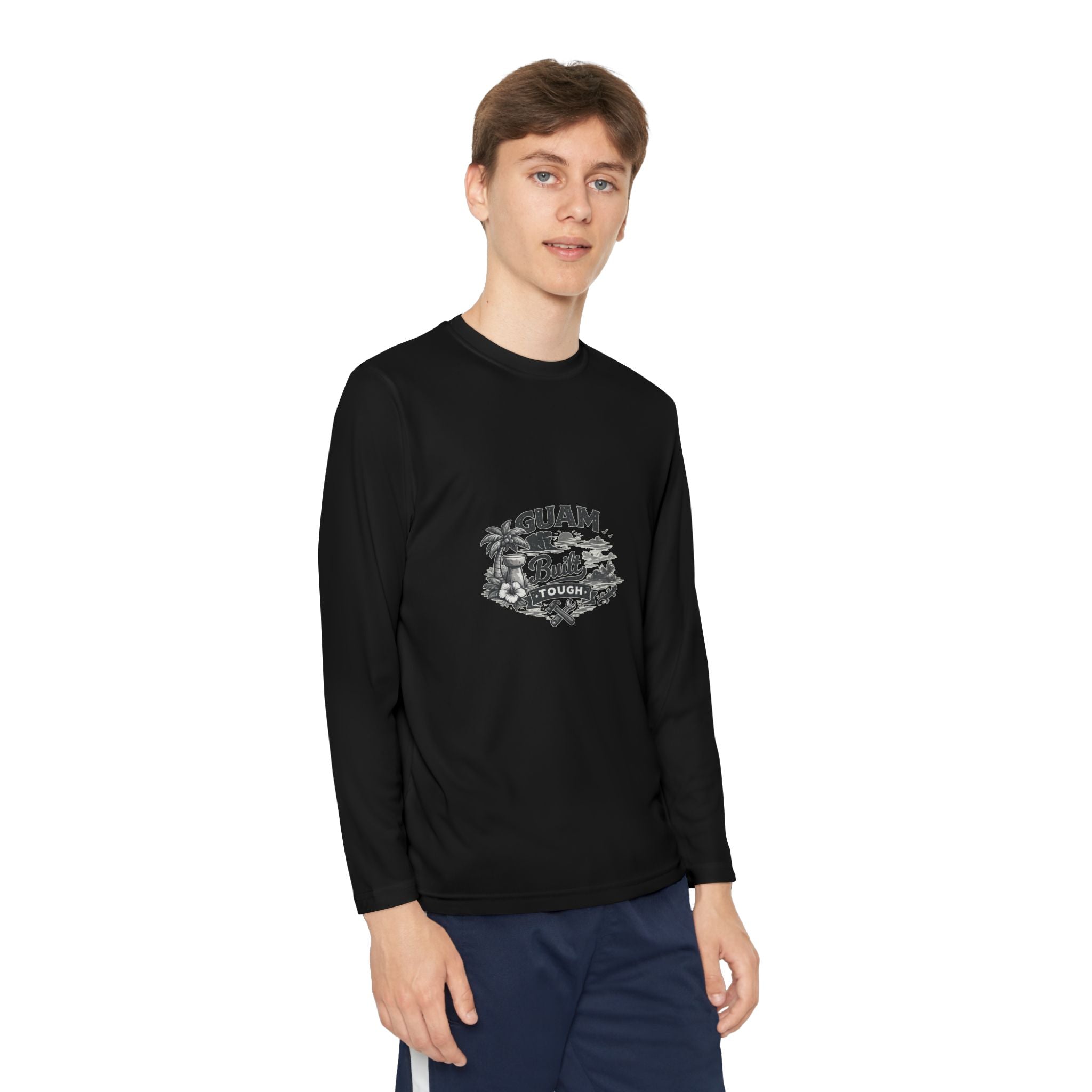 Guam Built Youth Long Sleeve Tee | Island Pride Graphic Shirt