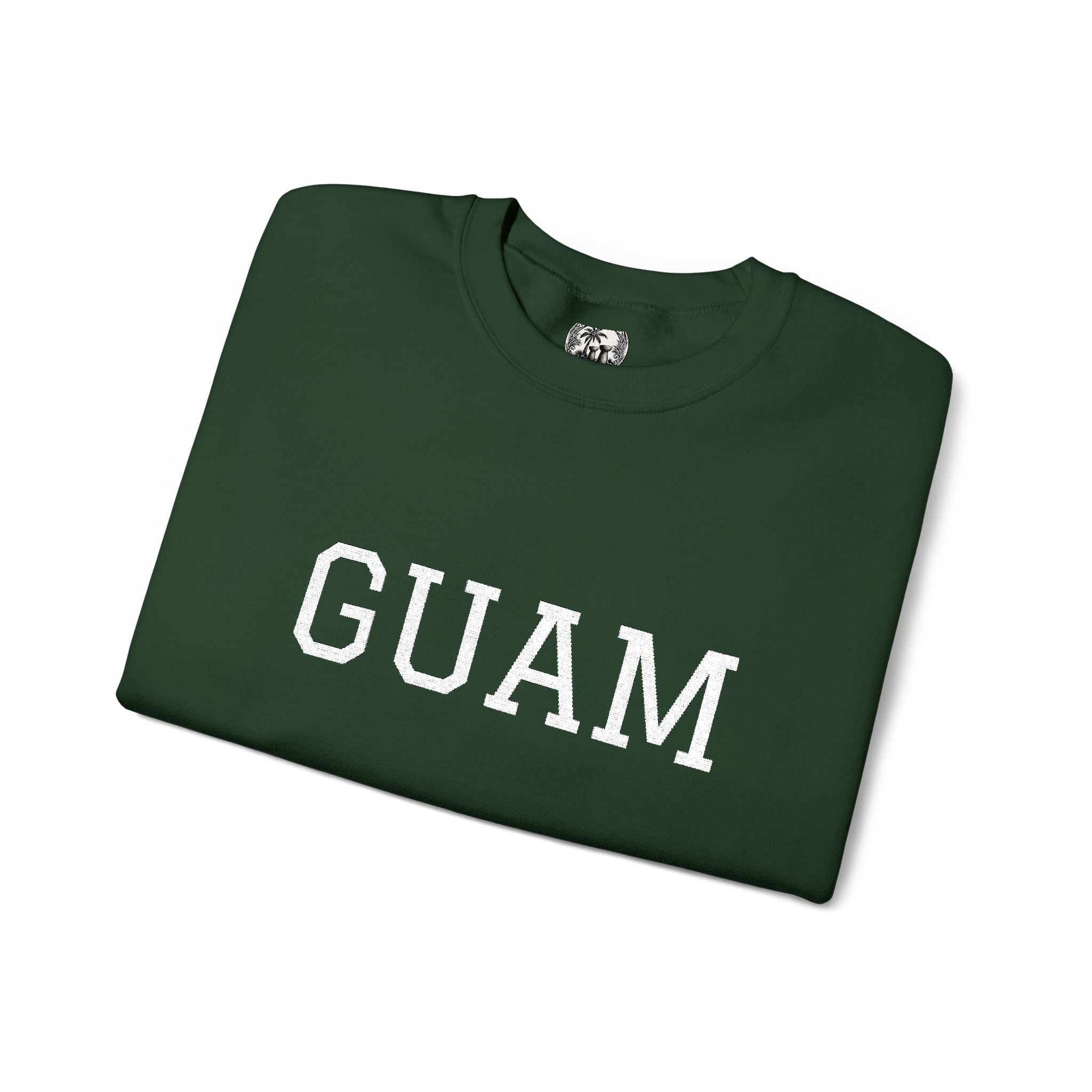 Guam EmbroideredCrewneck Sweatshirt | Personalized Text