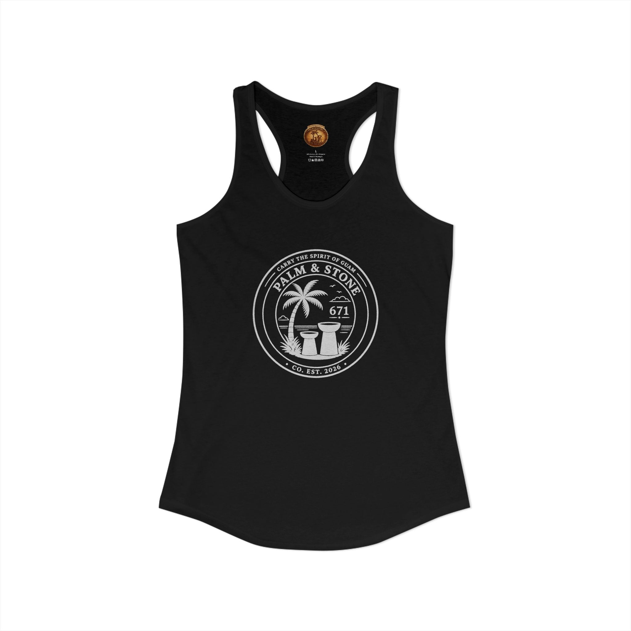Women's Guam Island Palm | Ideal Racerback Tank