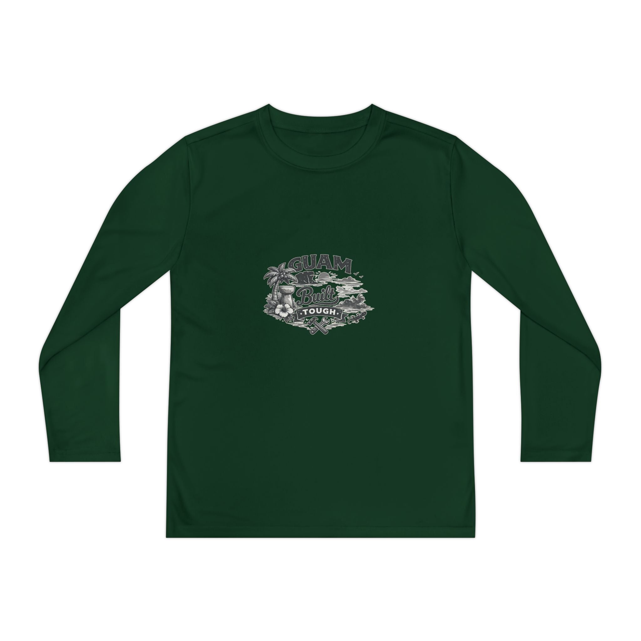 Guam Built Youth Long Sleeve Tee | Island Pride Graphic Shirt