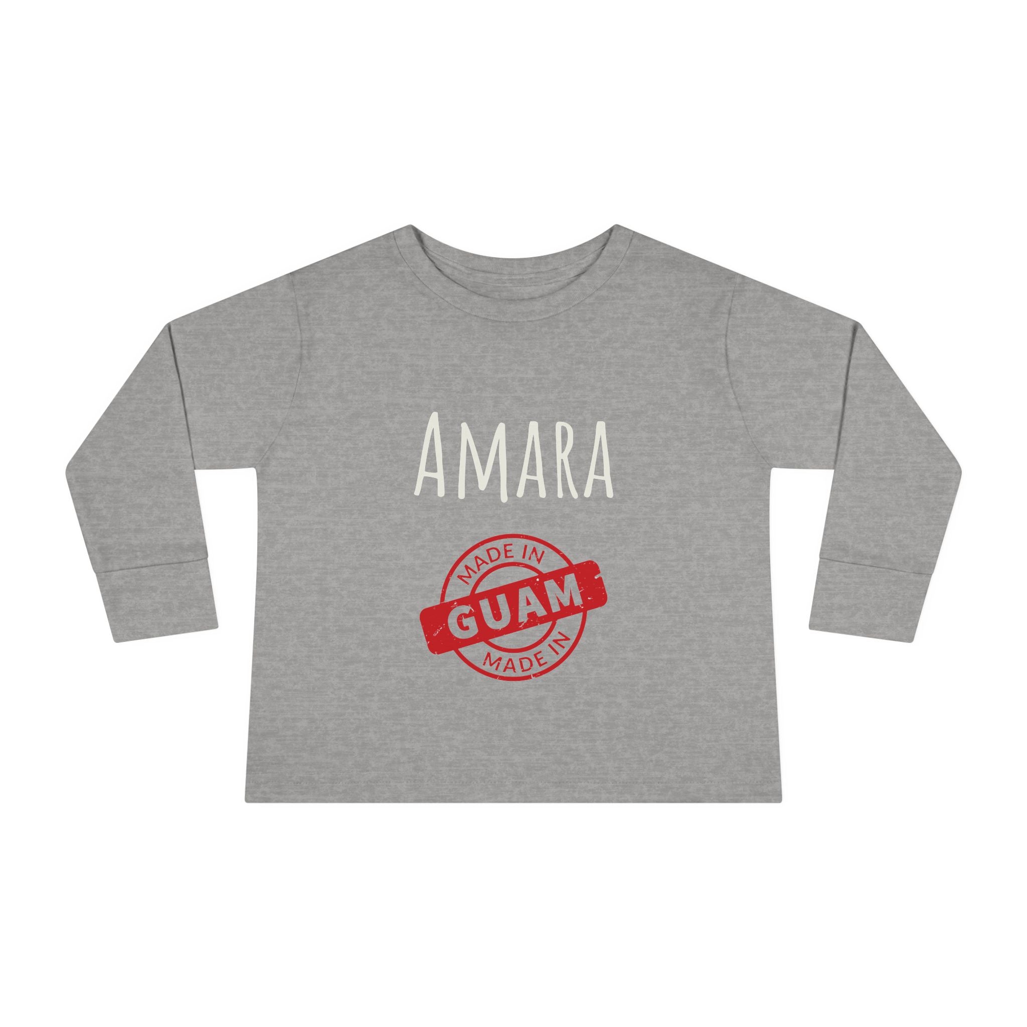 Personalize Made In Guam Kids Long Sleeve Shirt | Customize Name Long Sleeve