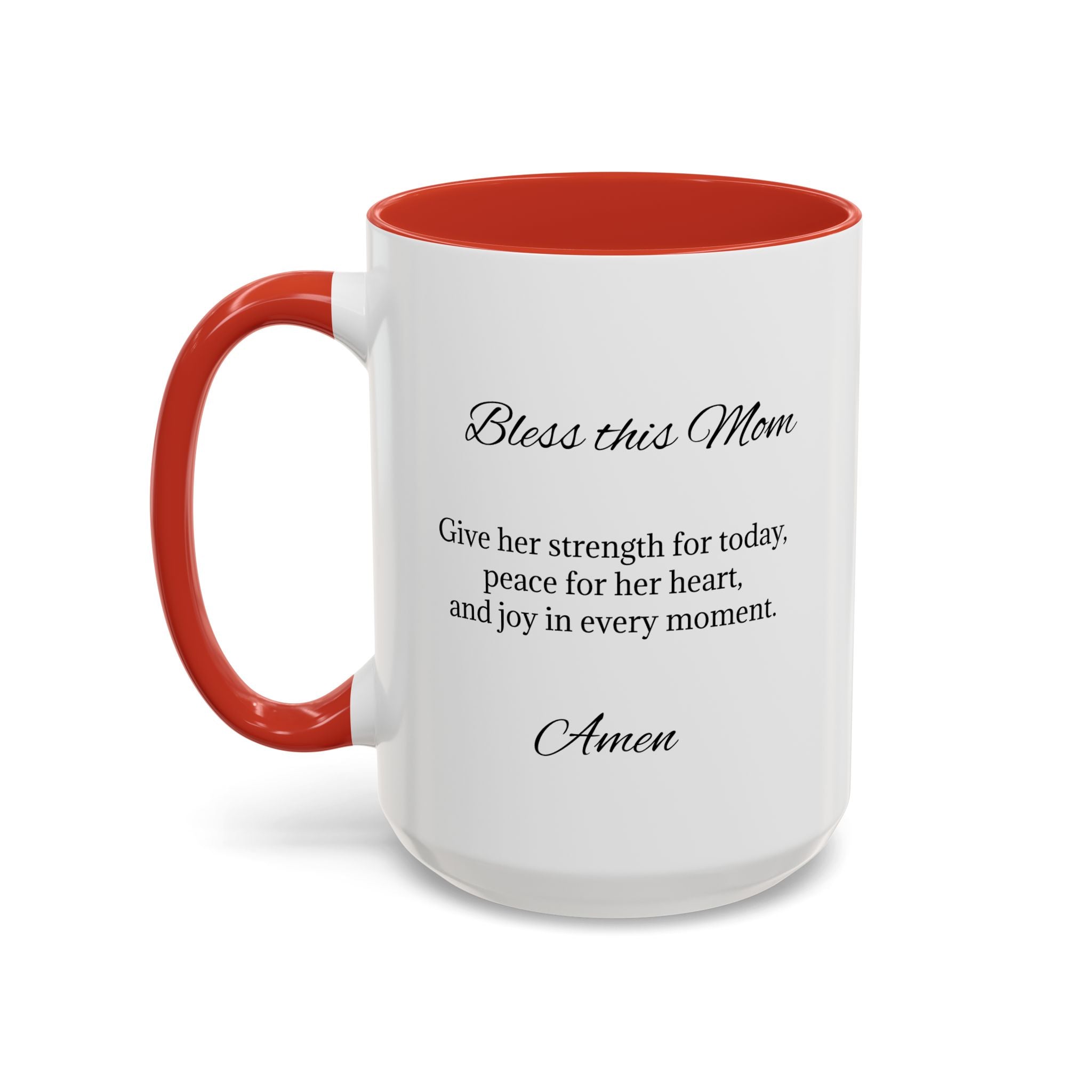 Personalized Inspirational Mom Accent Coffee Mug | Heartfelt Quote Gift (11/15 oz)