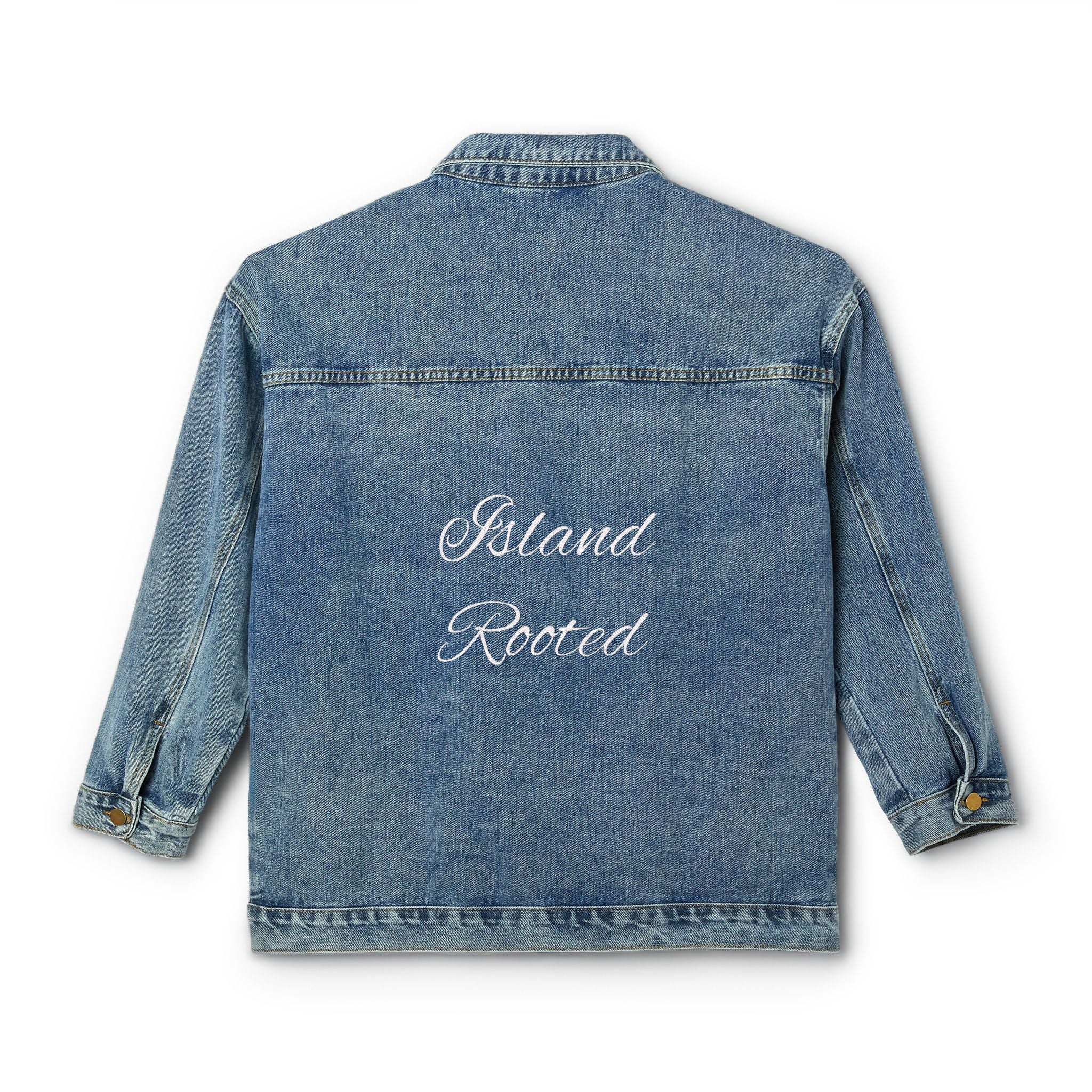 Personalized Denim Jacket Embroidered Women's Jean Jacket, Vintage Casual Layering