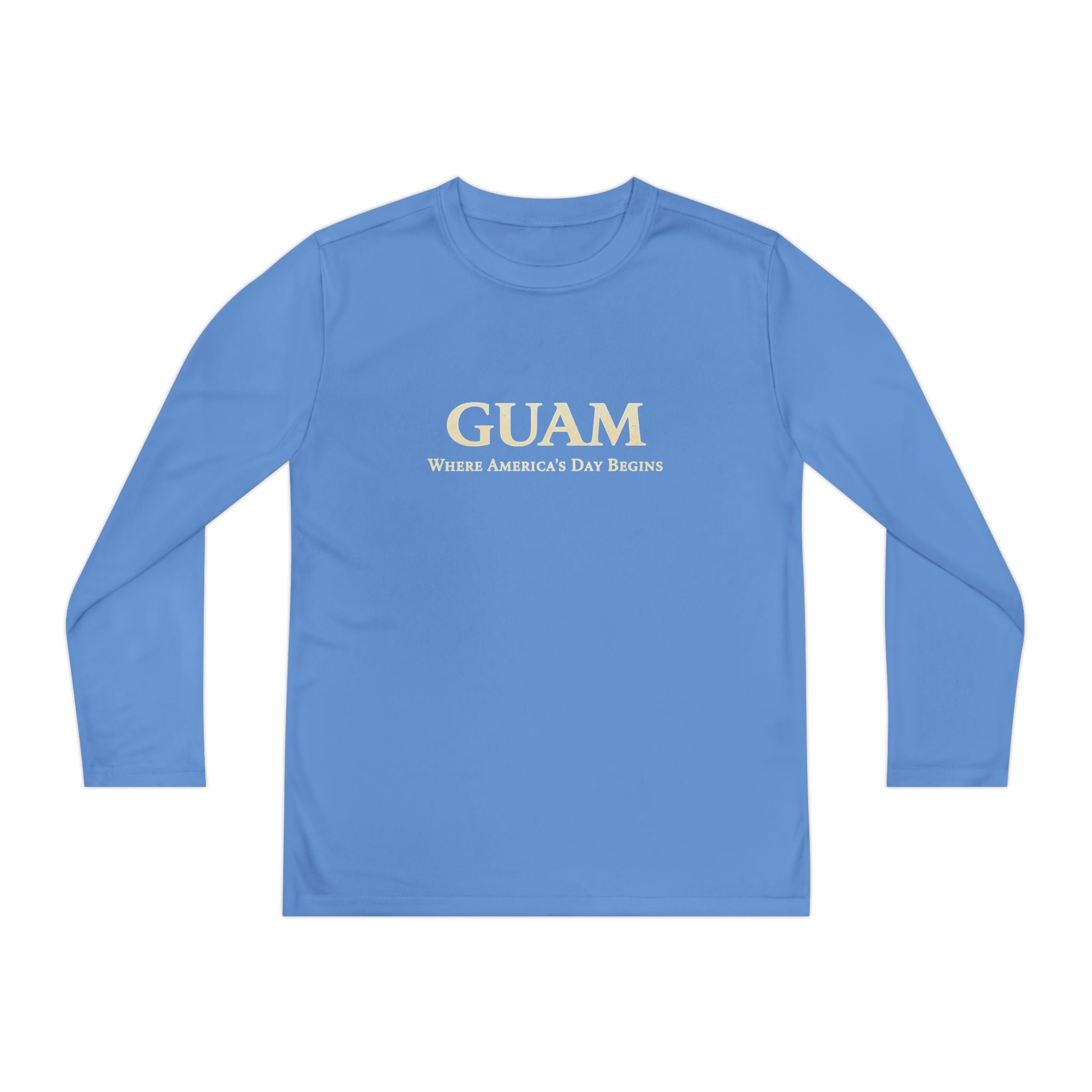 Guam 671 Long Sleeve Youth Tee "Where America's Day Begins"