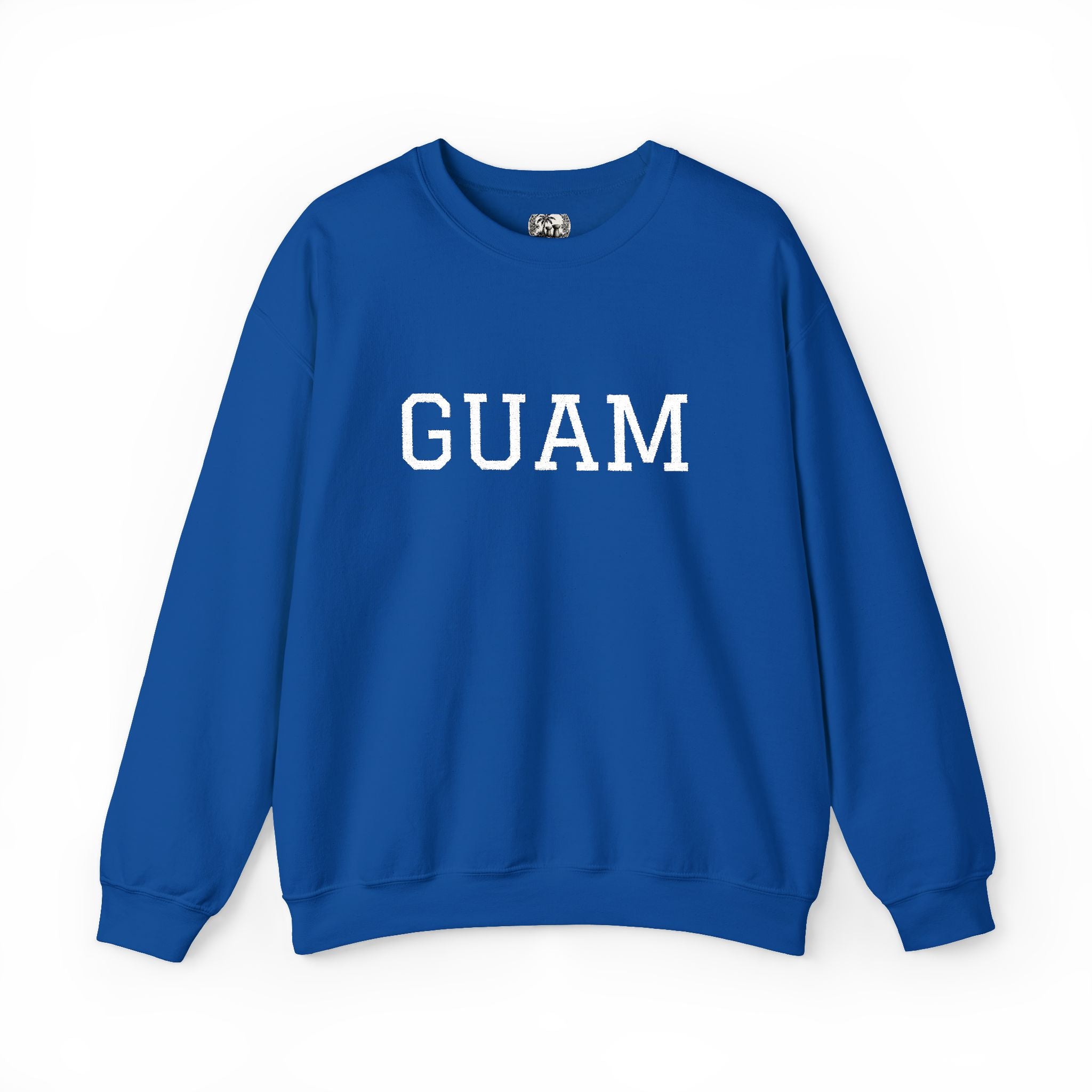 Guam EmbroideredCrewneck Sweatshirt | Personalized Text