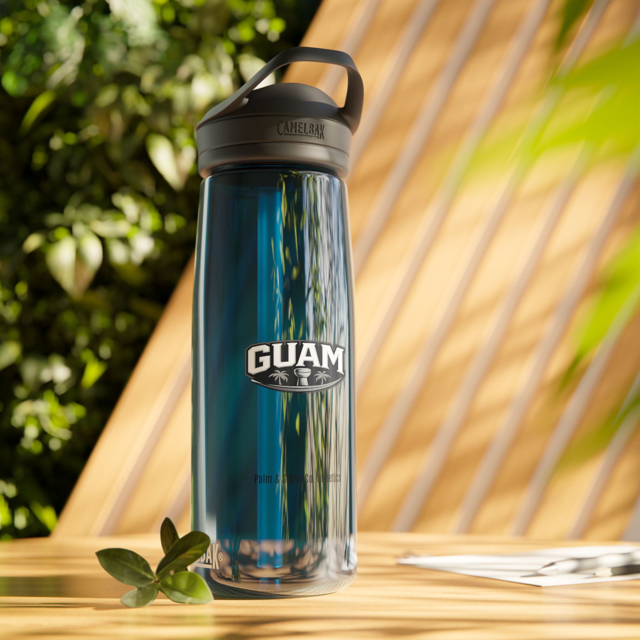Guam Logo CamelBak Eddy Water Bottle | 20/25oz Durable Sports Bottle