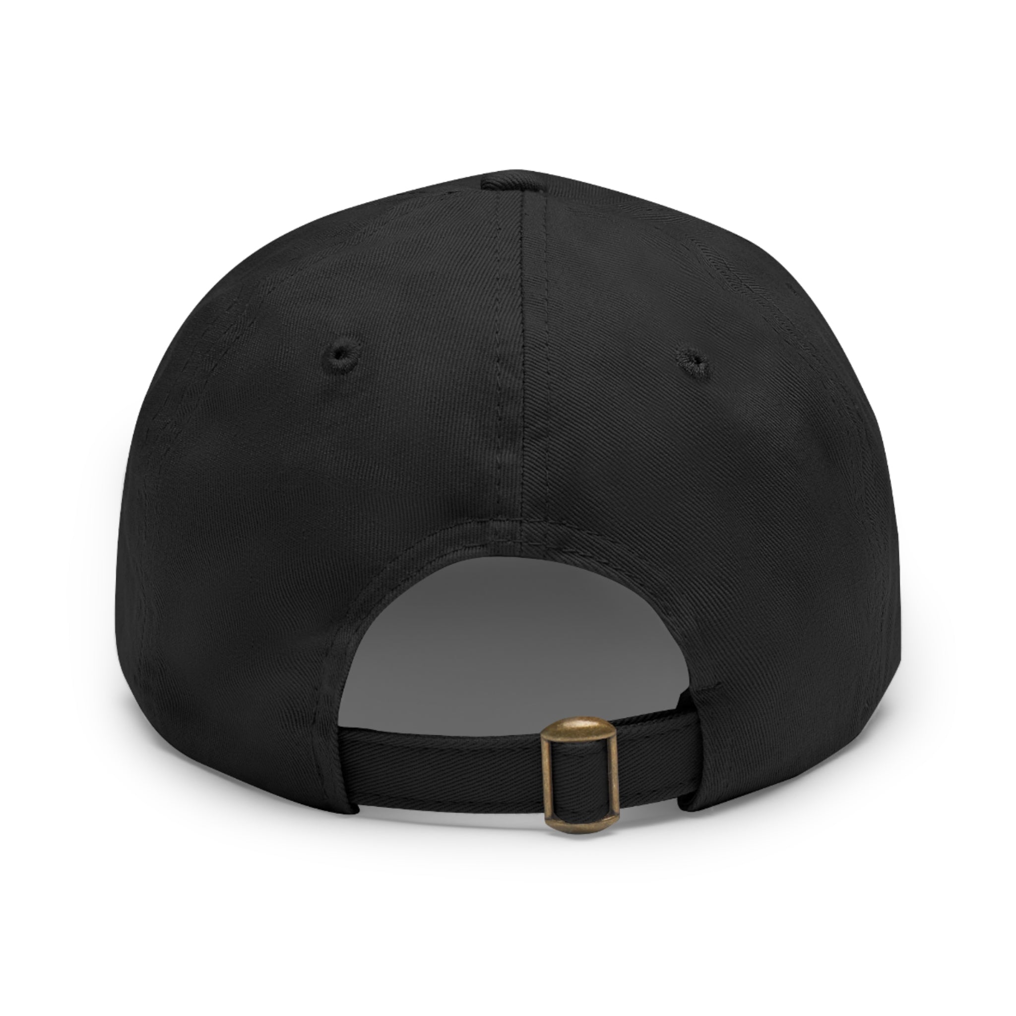 Leather Patch Dad Hat — Custom Logo Rectangular Patch Cap
