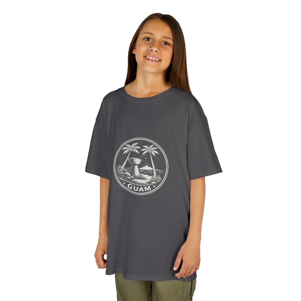 Kids Tee Guam Island Palm Logo