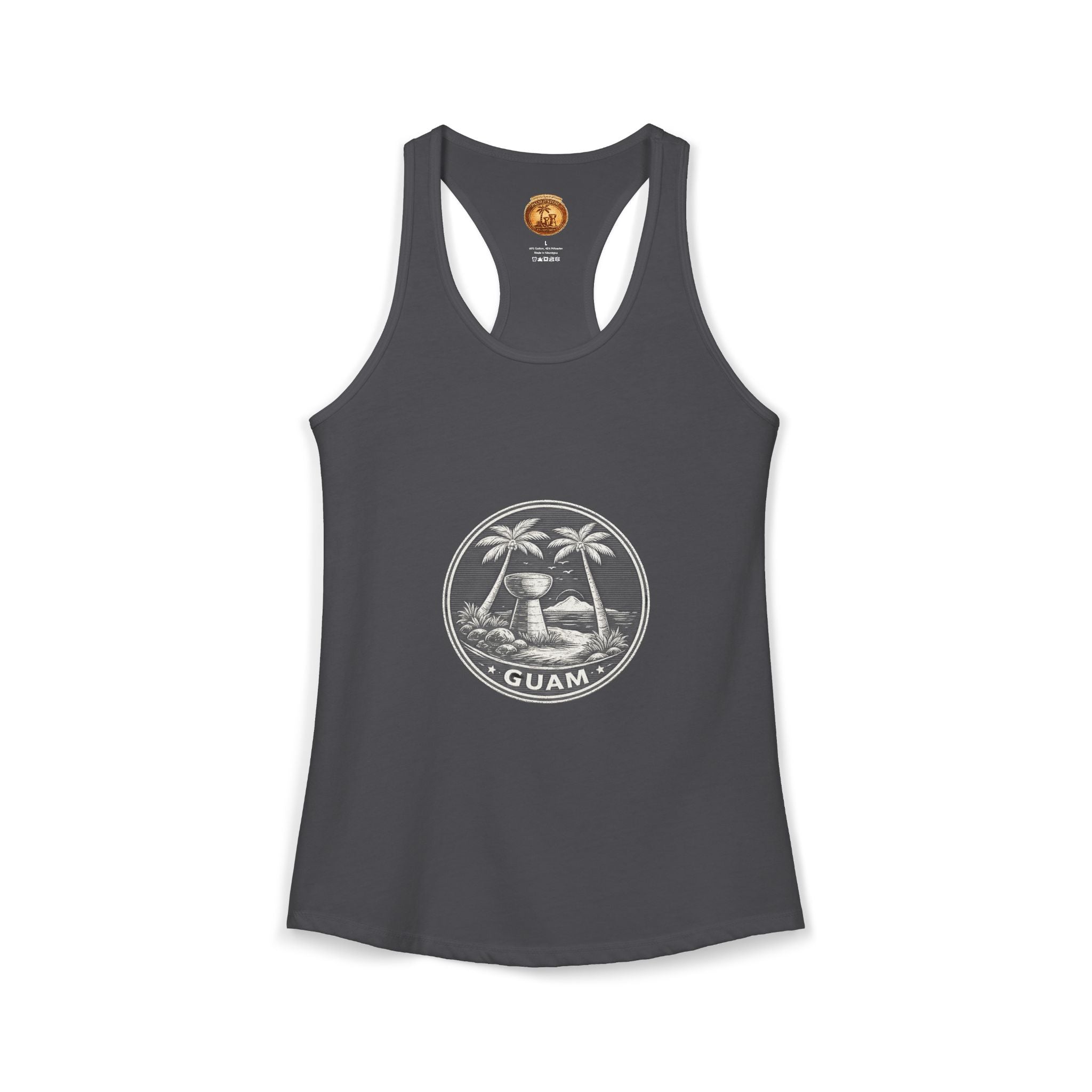 Women's Guam Island Palm | Ideal Racerback Tank