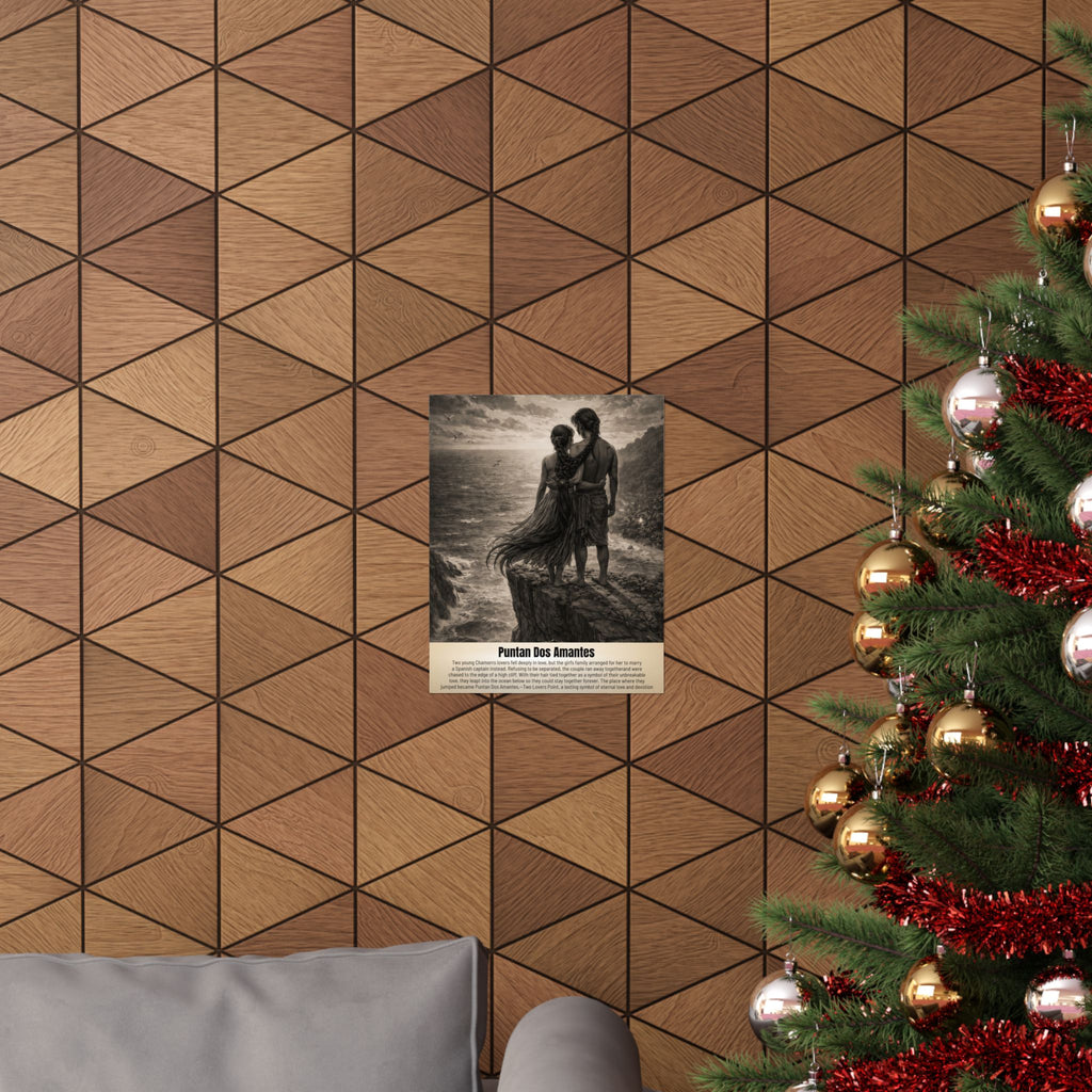 "Puntan Dos Amantes" Vintage Wall Art | Matte Finished Wall Art