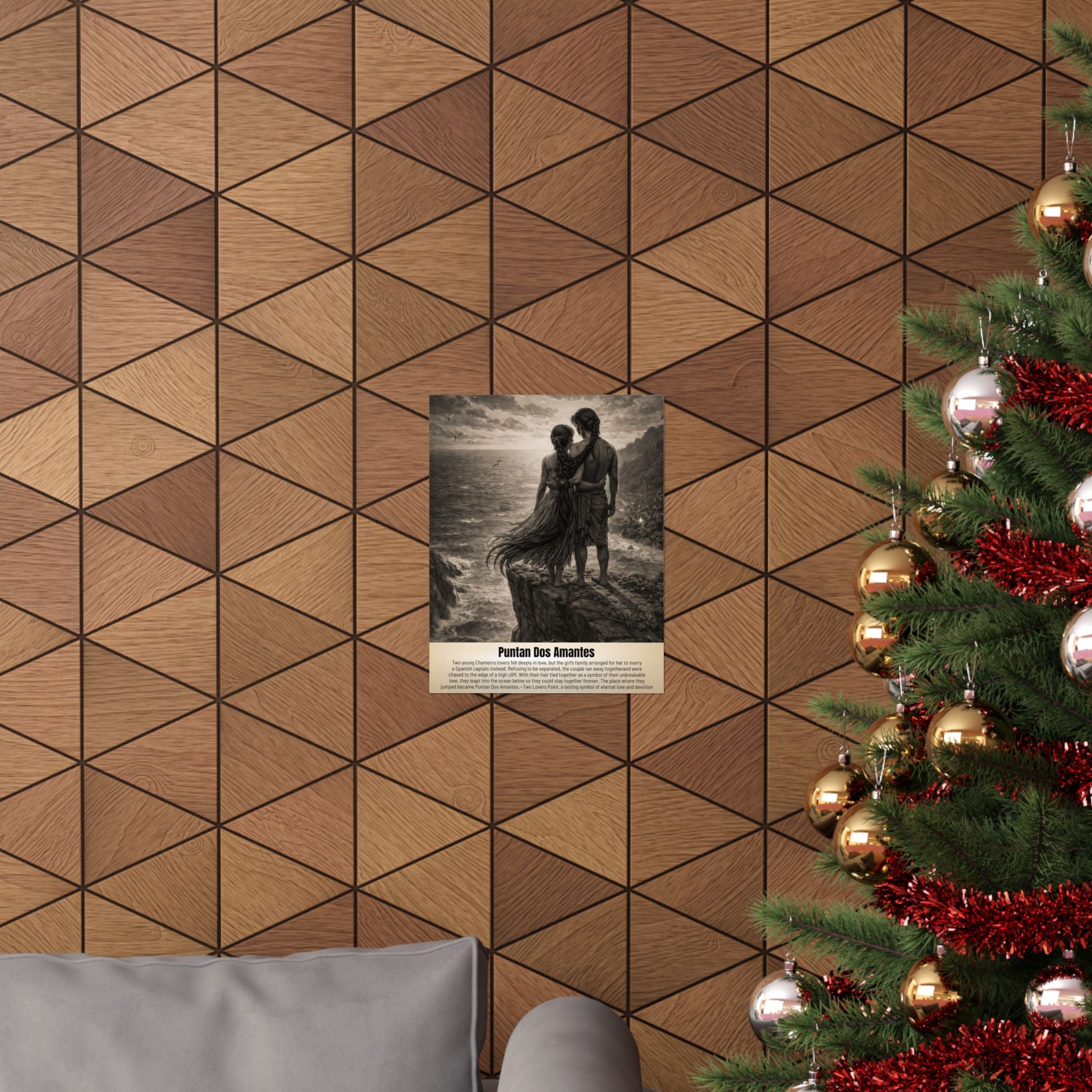 "Puntan Dos Amantes" Vintage Wall Art | Matte Finished Wall Art