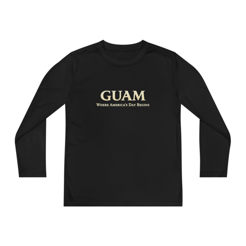 Guam 671 Long Sleeve Youth Tee "Where America's Day Begins"