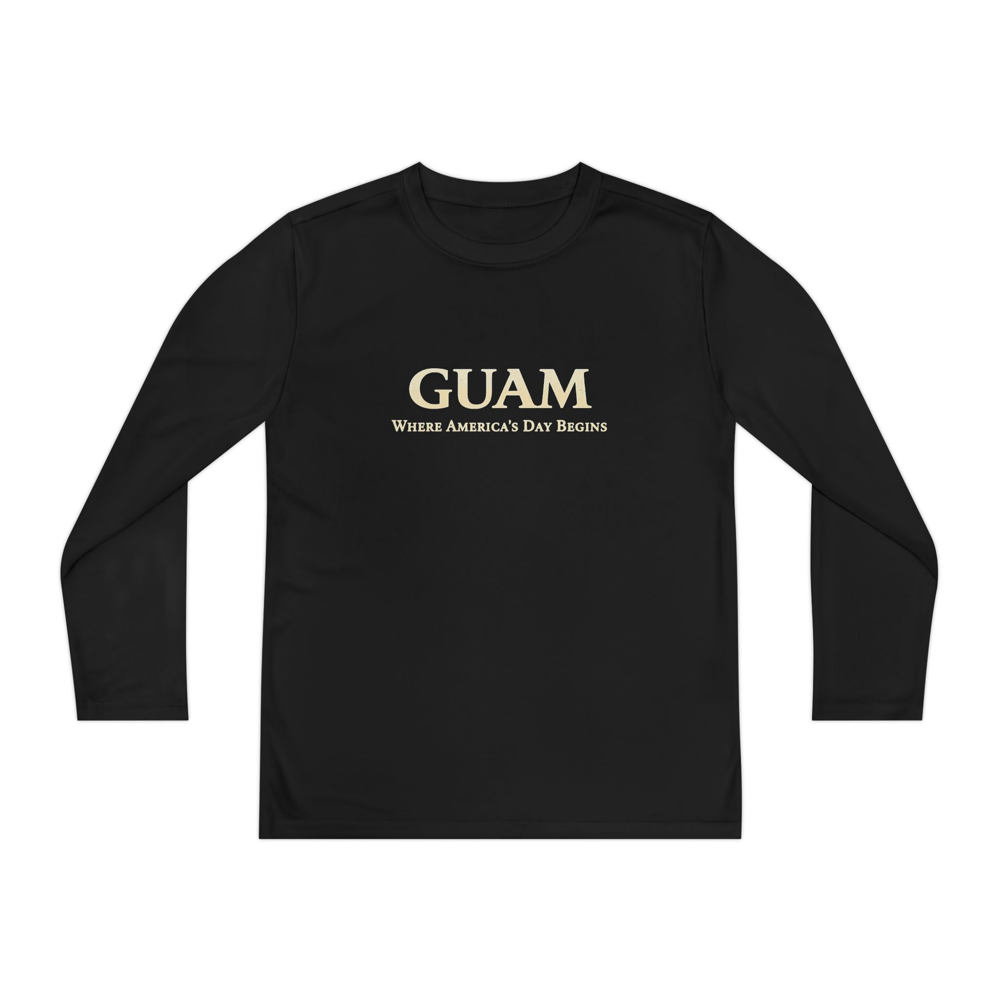 Guam 671 Long Sleeve Youth Tee "Where America's Day Begins"