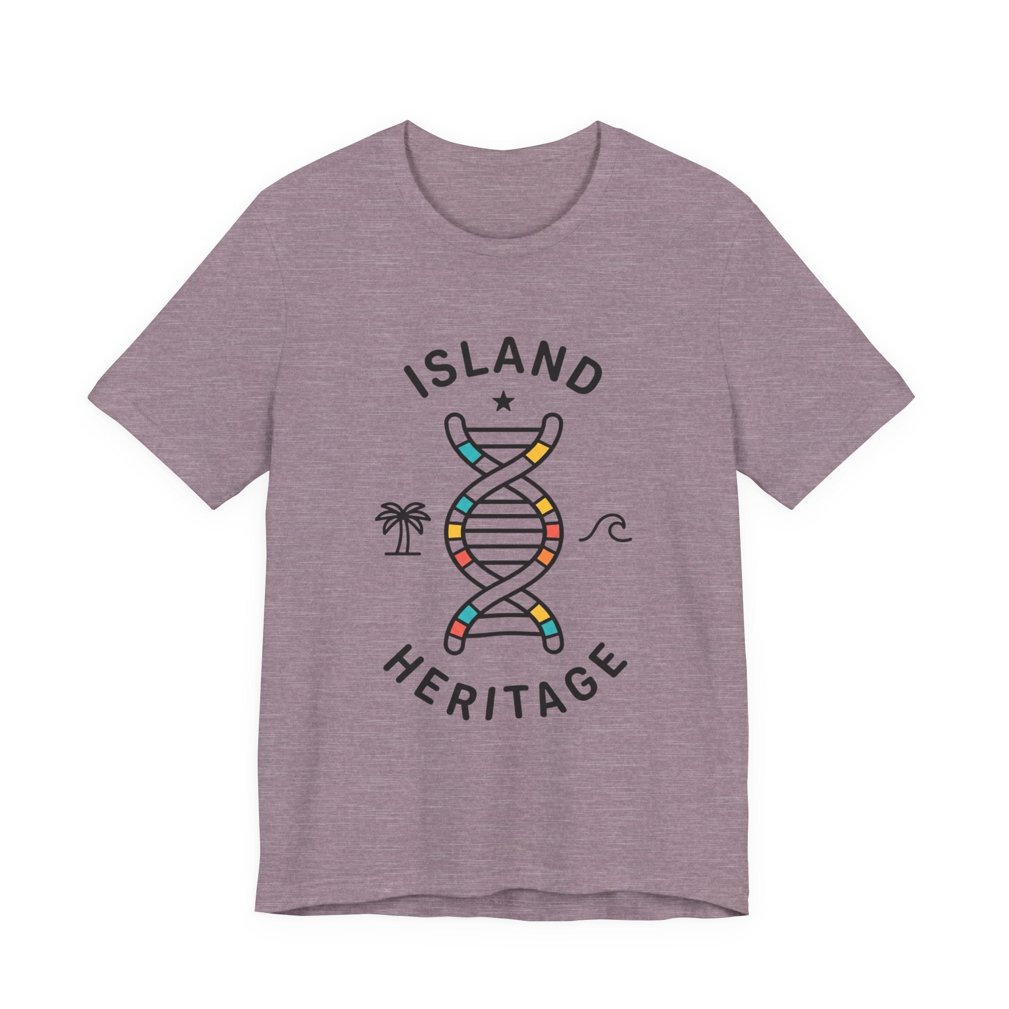 Island Heritage T-Shirt | Caribbean Pride, Retro Passport Stamp