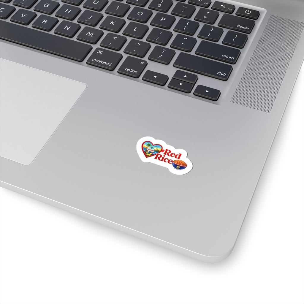 Guam Heart Stickers | Red Rice, Lumpia, Spam, Empanadas, BBQ, Mainland Island Timing Options