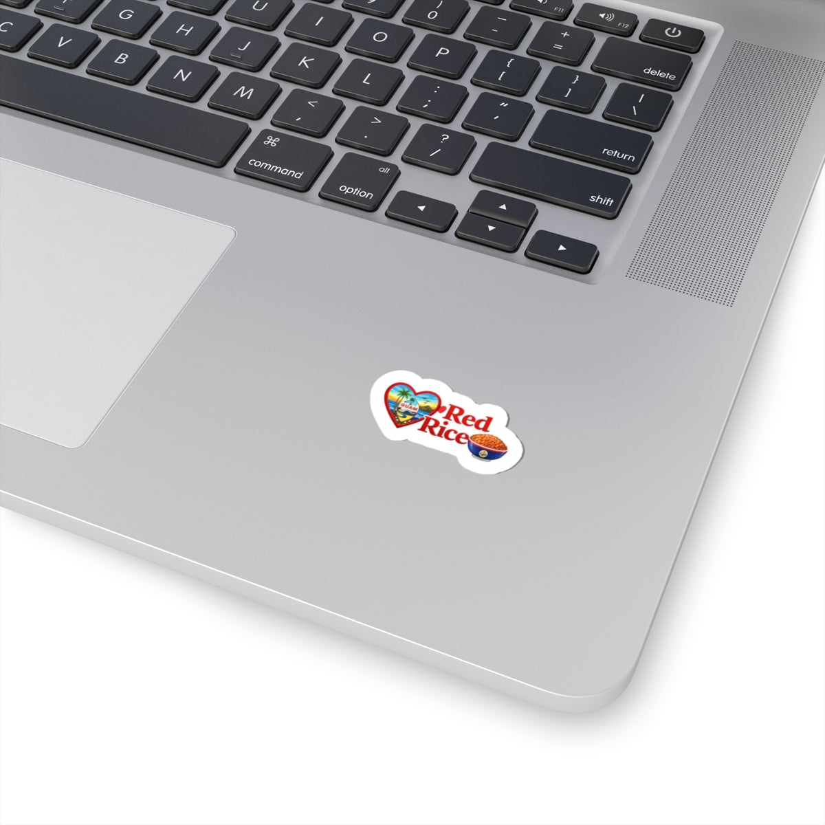 Guam Heart Stickers | Red Rice, Lumpia, Spam, Empanadas, BBQ, Mainland Island Timing Options