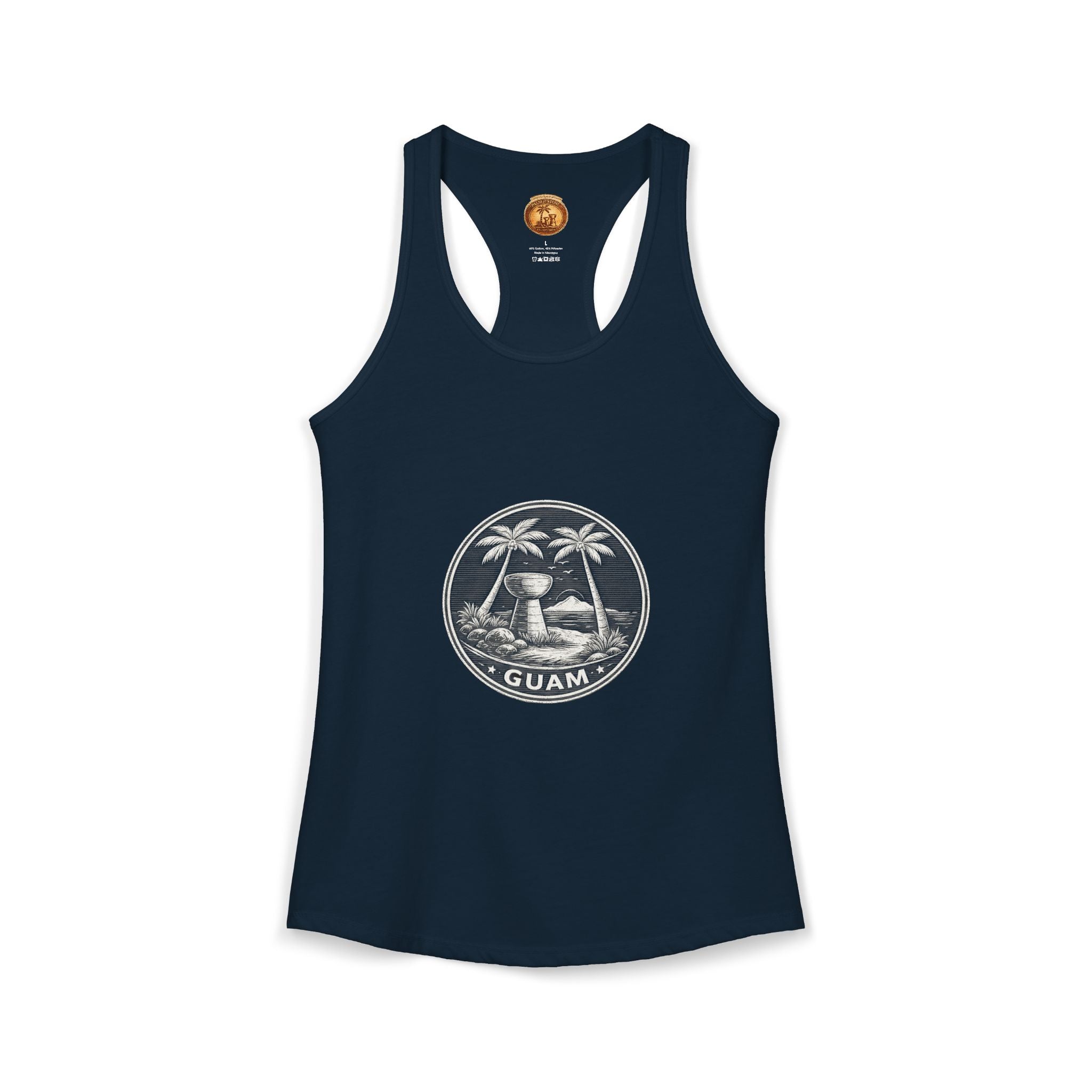 Women's Guam Island Palm | Ideal Racerback Tank
