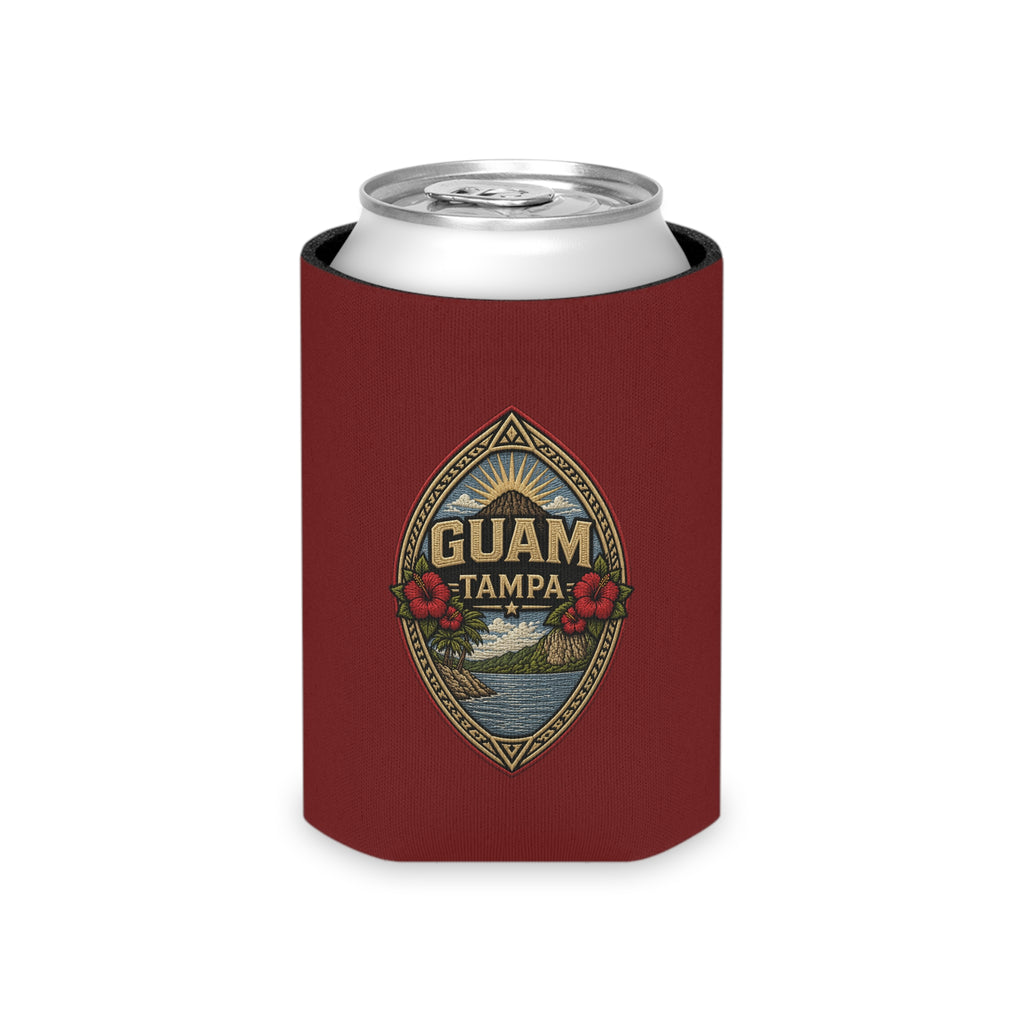 MAROON Guam Seal Tampa Can Cooler | Beer Koozie