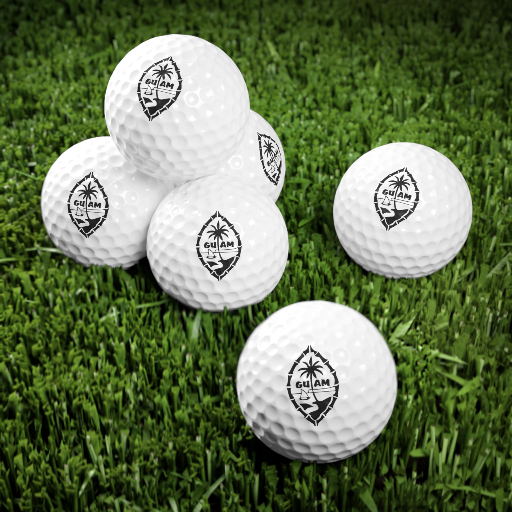 Guam Tribal Seal Golf Balls, 6pcs | Personalized Image or Name (Optional)