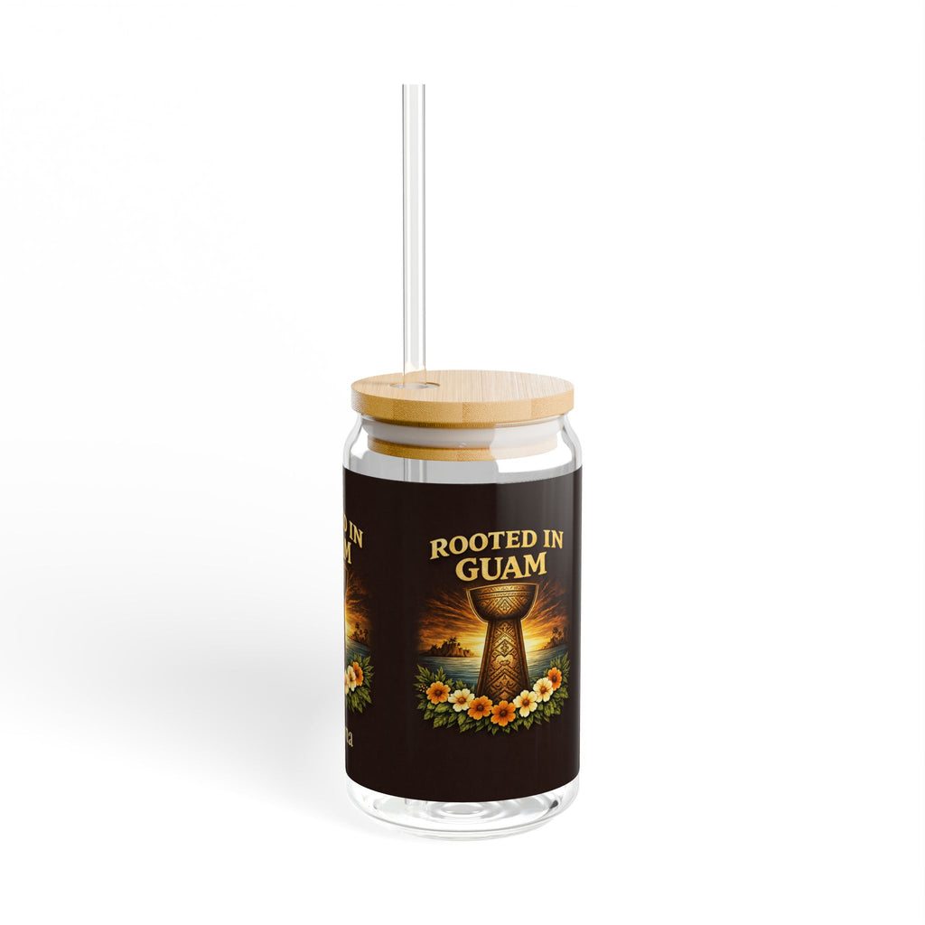 Rooted in Guam Sipper Glass — 16oz Personalized Island Tumbler