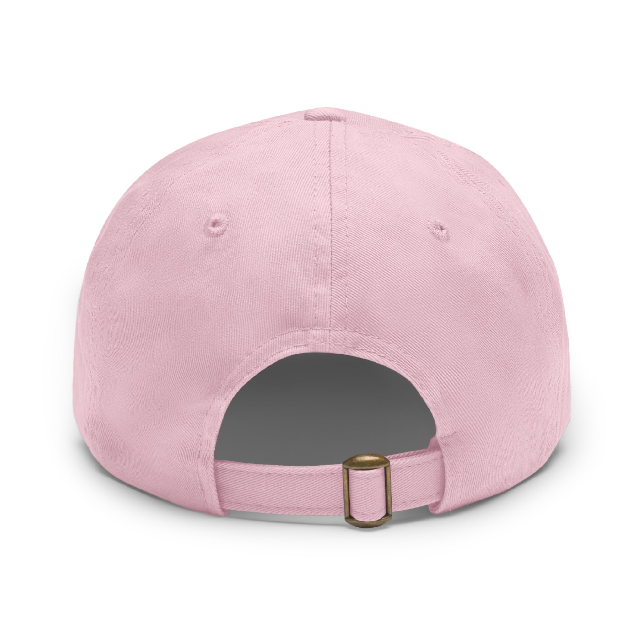 Leather Patch Dad Hat — Custom Logo Rectangular Patch Cap