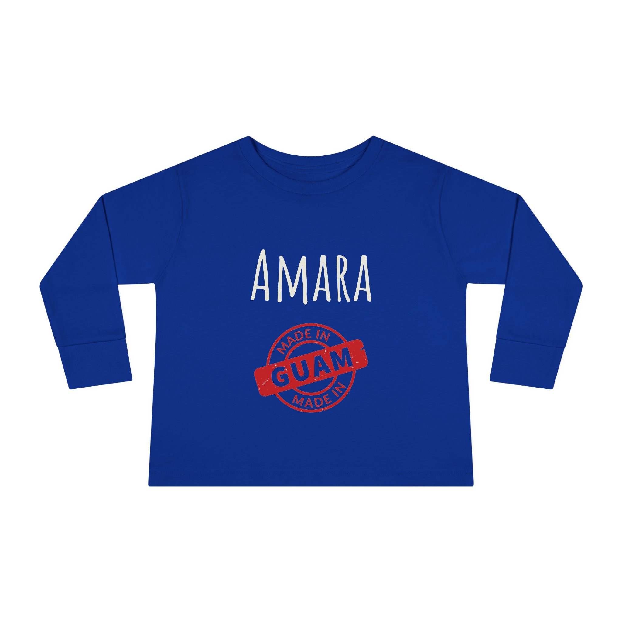 Personalize Made In Guam Kids Long Sleeve Shirt | Customize Name Long Sleeve
