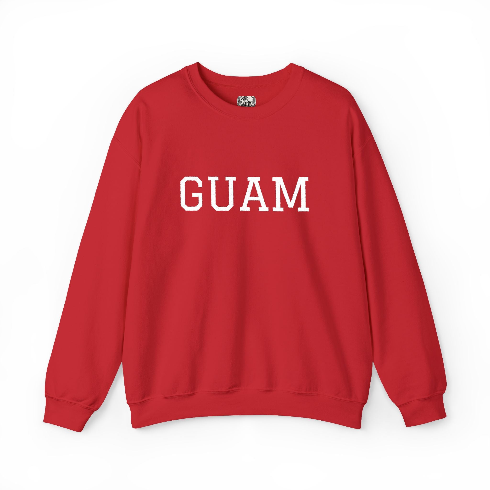 Guam EmbroideredCrewneck Sweatshirt | Personalized Text