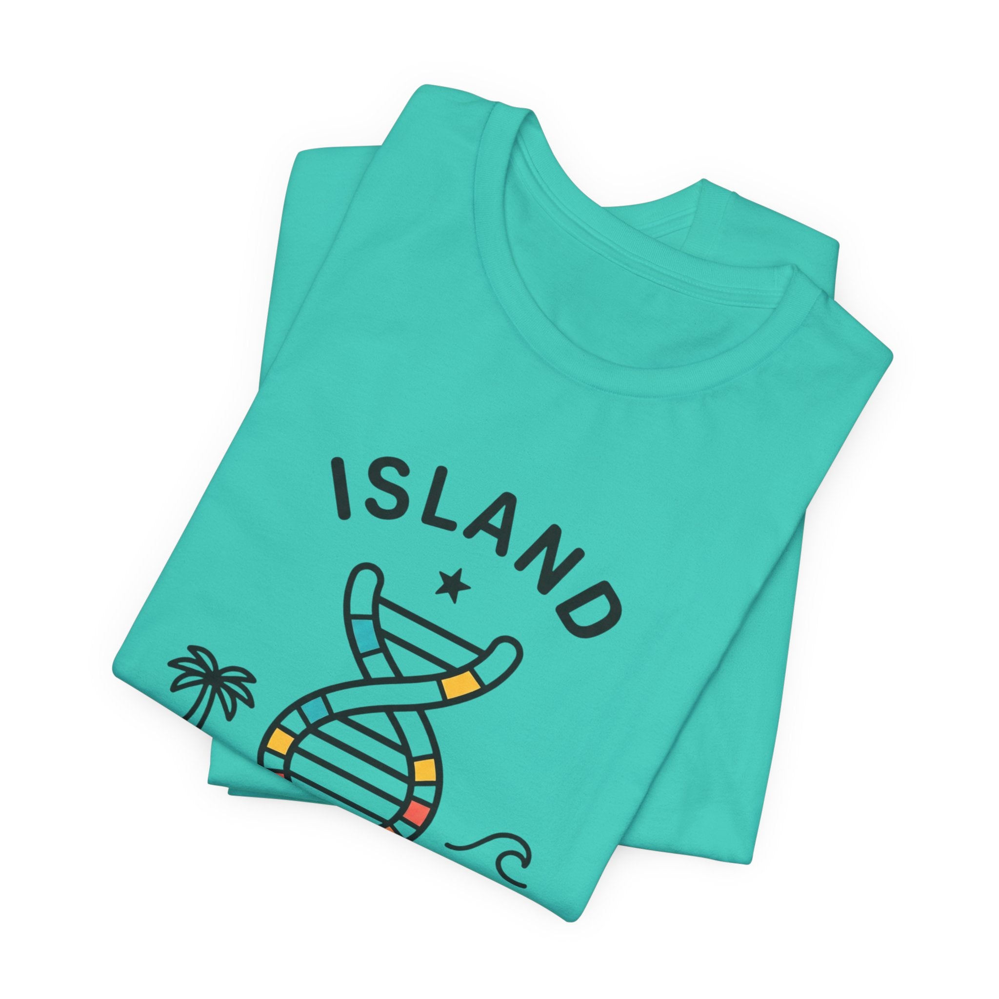 Island Heritage T-Shirt | Caribbean Pride, Retro Passport Stamp
