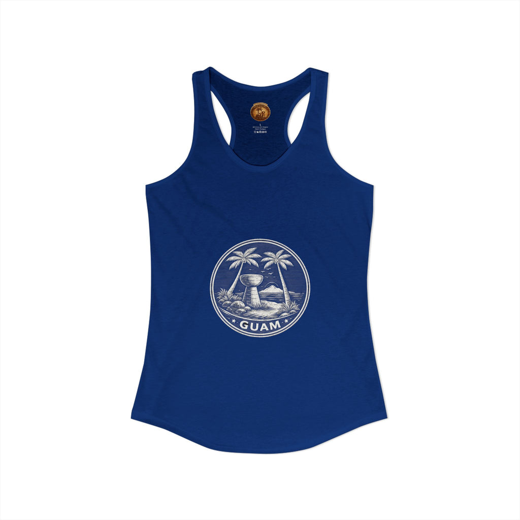Women's Guam Island Palm | Ideal Racerback Tank