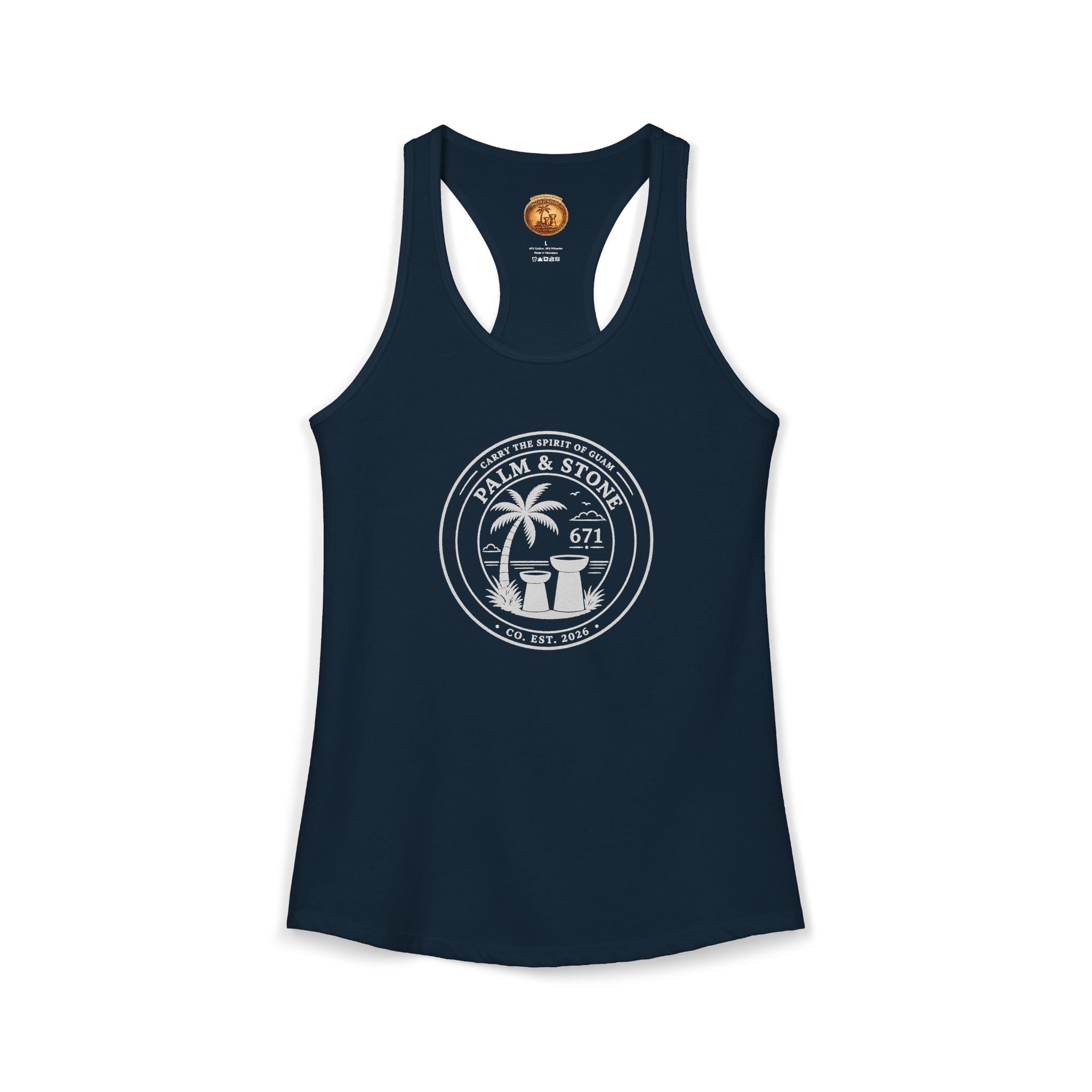 Women's Guam Island Palm | Ideal Racerback Tank