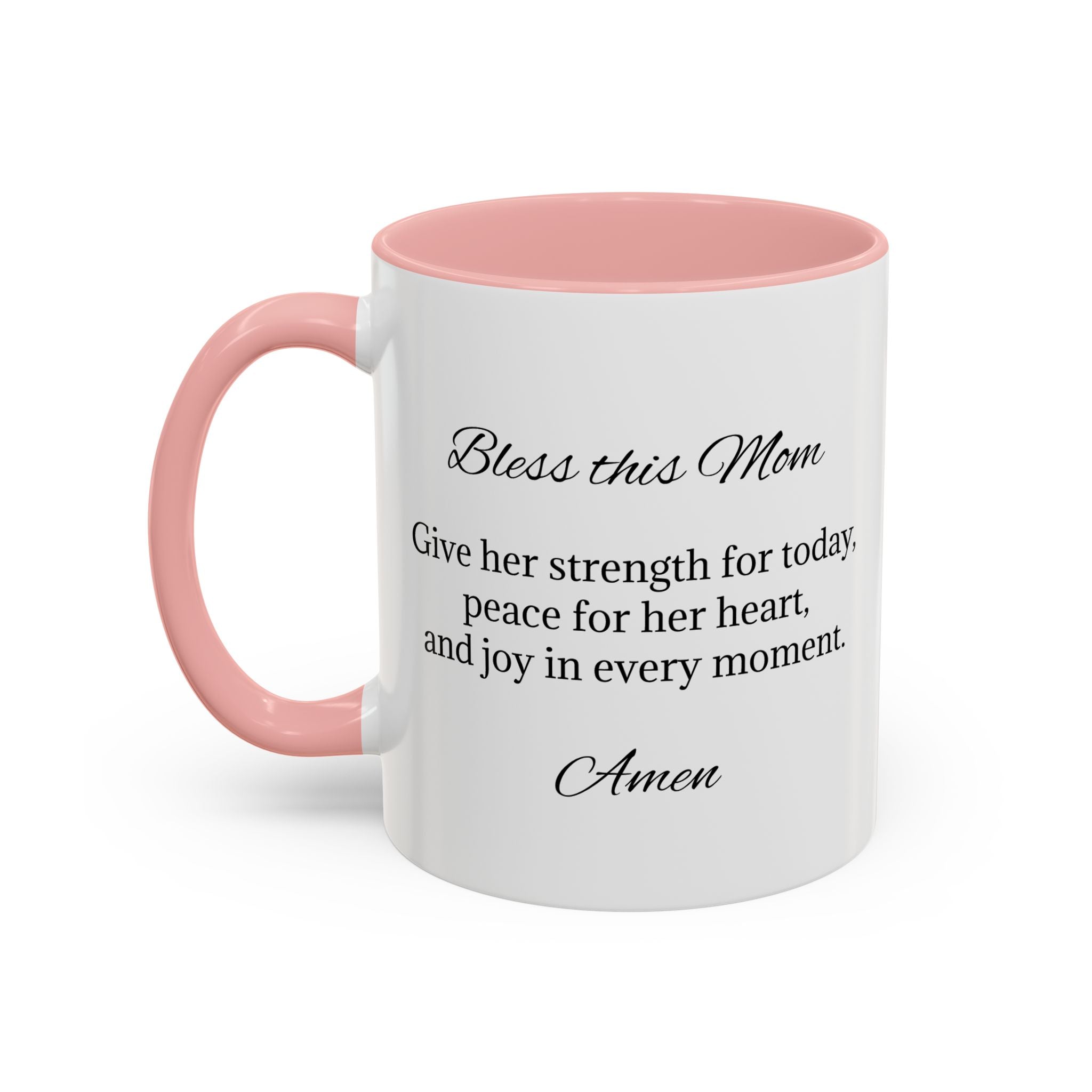 Personalized Inspirational Mom Accent Coffee Mug | Heartfelt Quote Gift (11/15 oz)
