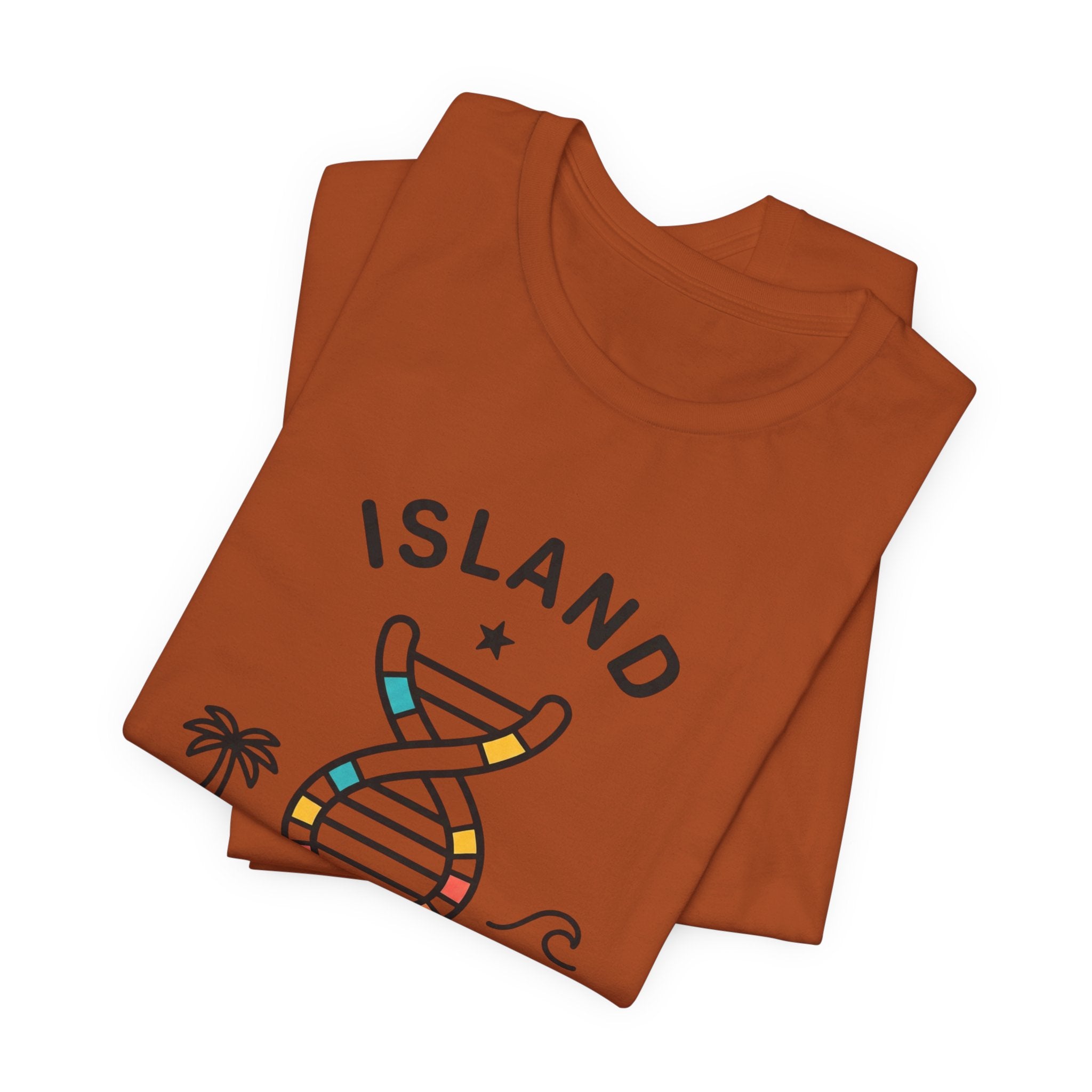 Island Heritage T-Shirt | Caribbean Pride, Retro Passport Stamp