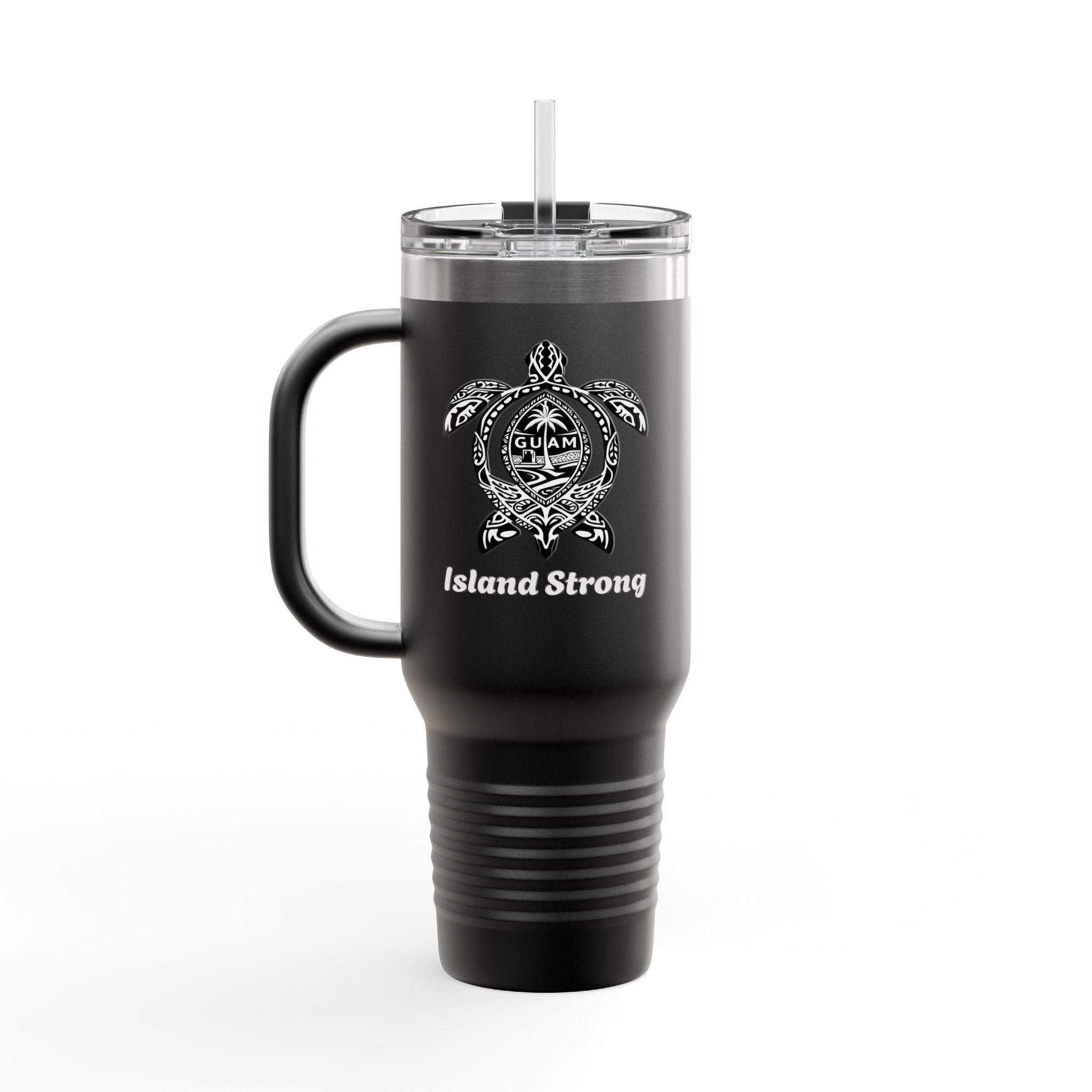 40oz Insulated Travel Mug | Personalized Name | Mason Sea Turtle Design