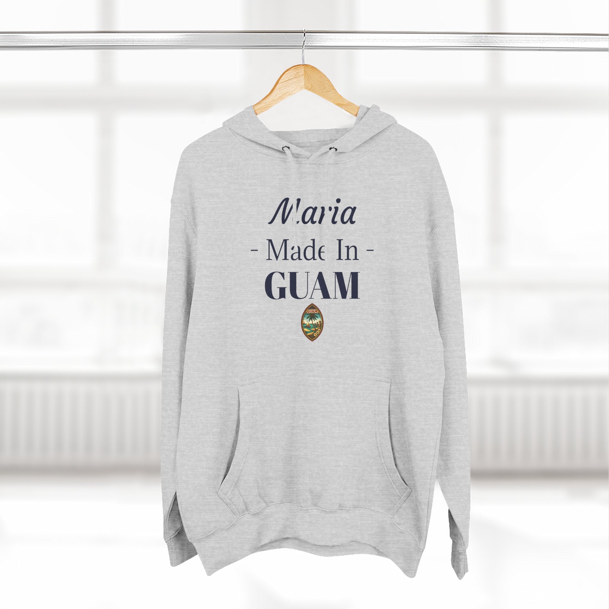 Made in Guam Personalized Hoodie | Customized Name Fleece Pullover