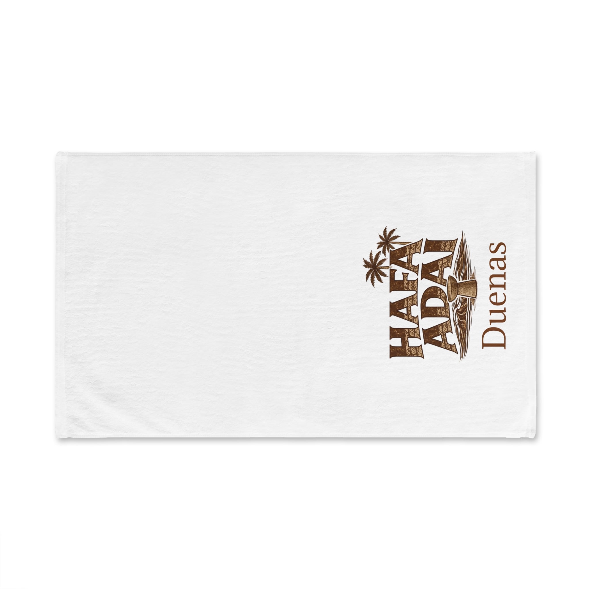 Hand Towel "Hafa Adai" Tropical Palm Personalized Beach Towel (Custom Name)