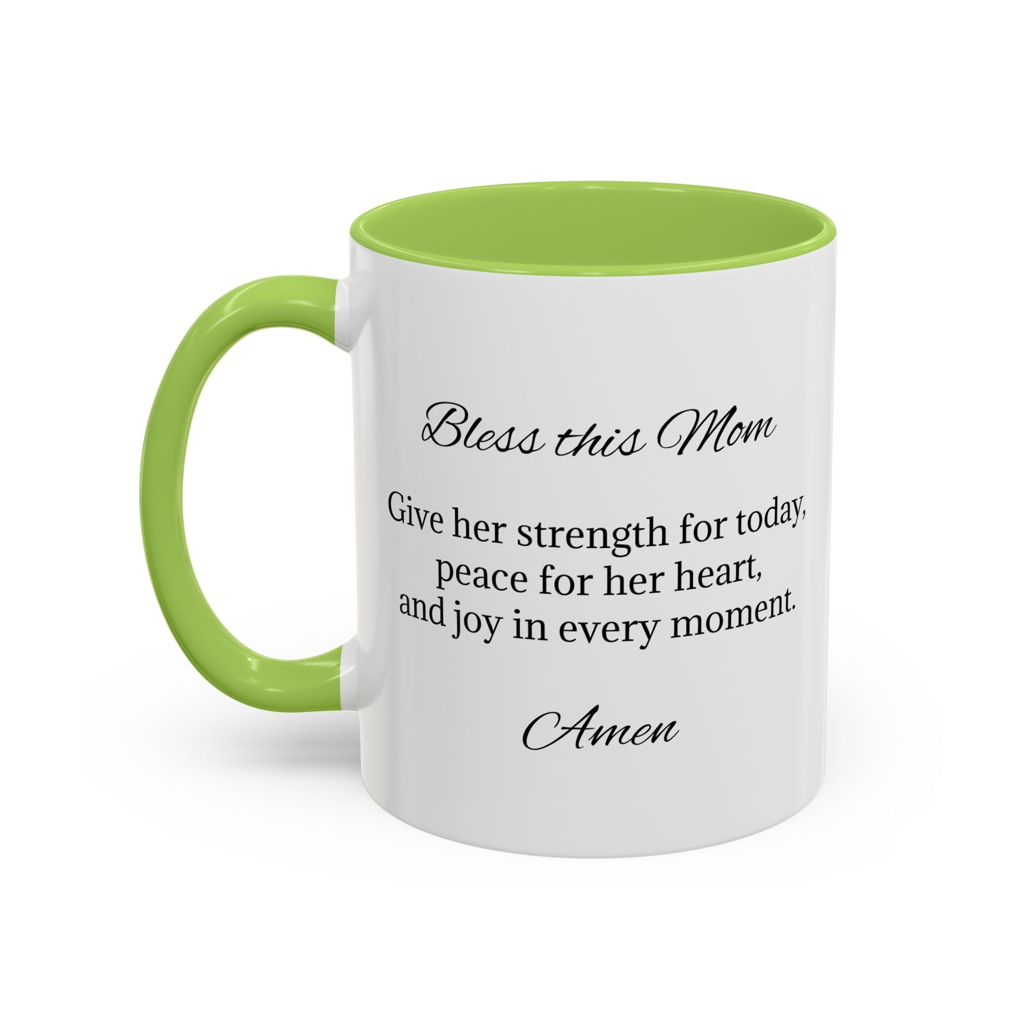 Personalized Inspirational Mom Accent Coffee Mug | Heartfelt Quote Gift (11/15 oz)