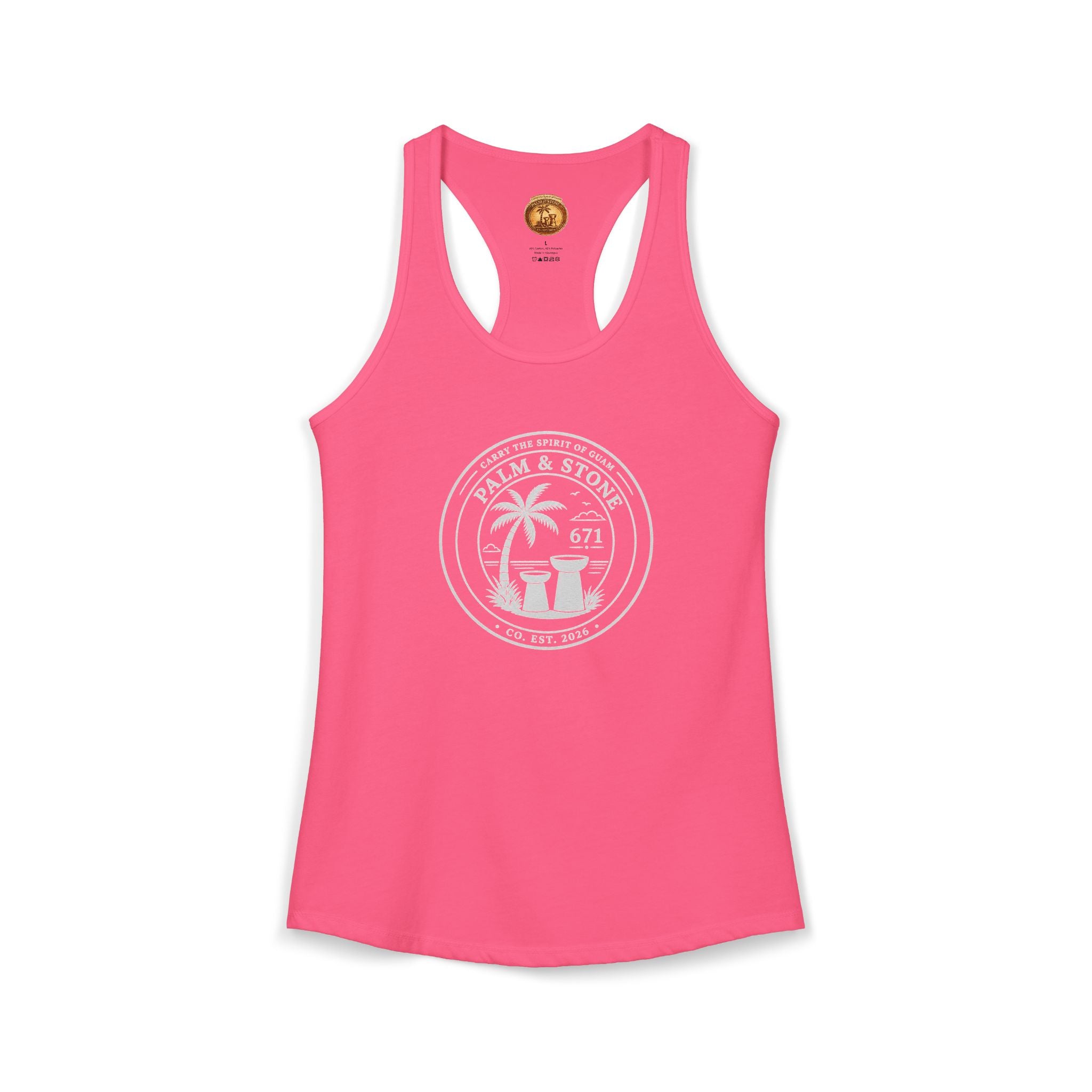 Women's Guam Island Palm | Ideal Racerback Tank