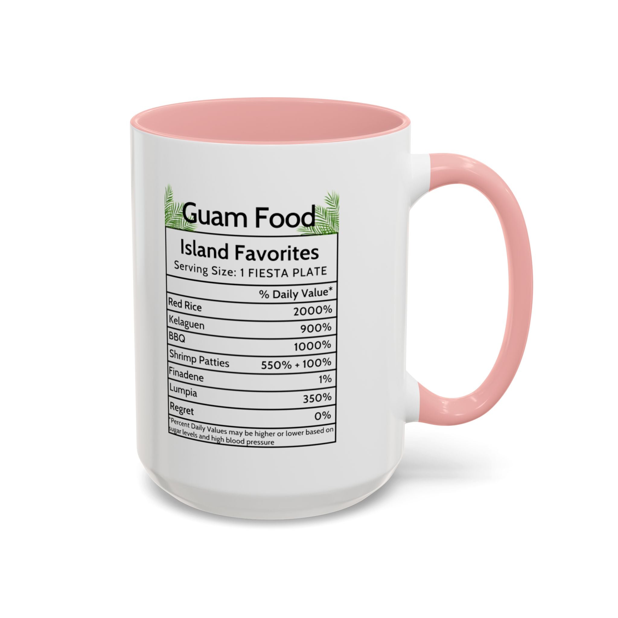 Personalized Name Guam Fiesta Menu Coffee Mug | Island Favorites Accent Mug (11/15oz)