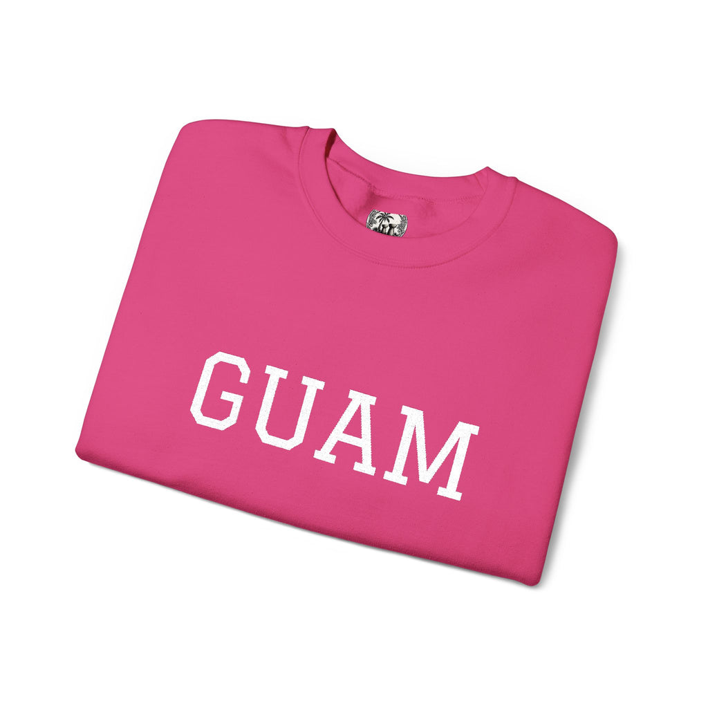 Guam EmbroideredCrewneck Sweatshirt | Personalized Text