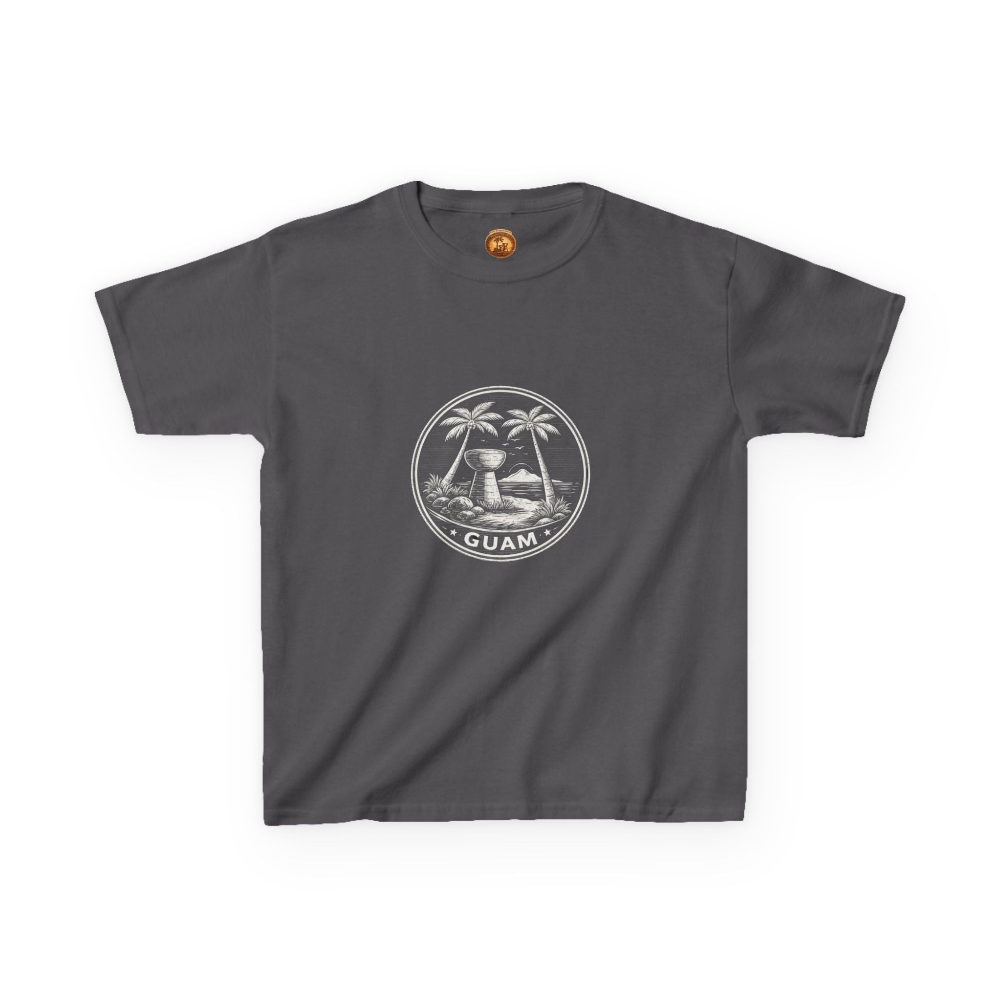 Kids Tee Guam Island Palm Logo