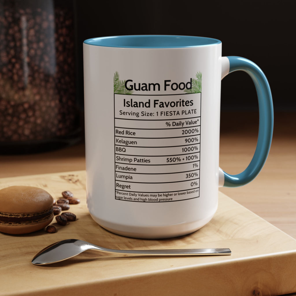 Personalized Name Guam Fiesta Menu Coffee Mug | Island Favorites Accent Mug (11/15oz)